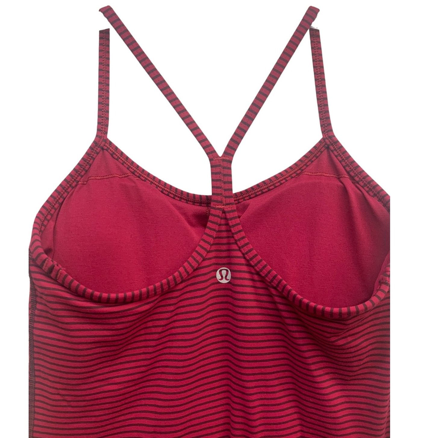 Lululemon Lululemon Power Y Tank *Luon Hyper Stripe Bumble Berry SZ 6 Size M / US 6-8 / IT 42-44 - 5 Thumbnail