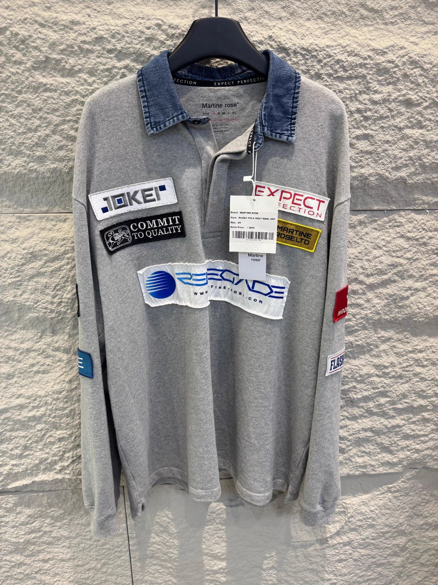 Martine Rose Martine Rose FW25 Letter Print LS Polo Men XS Size US XS / EU 42 / 0 - 1 Thumbnail