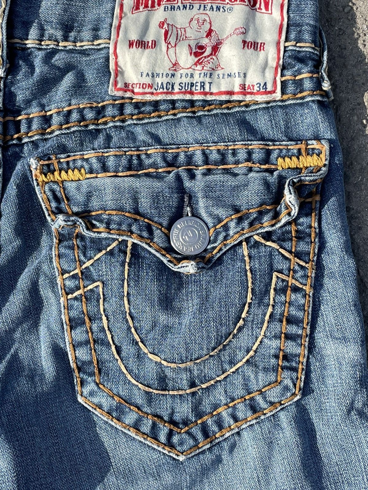 True Religion True Religion Usa Jack Super T Rare 32 Size US 32 / EU 48 - 2 Thumbnail