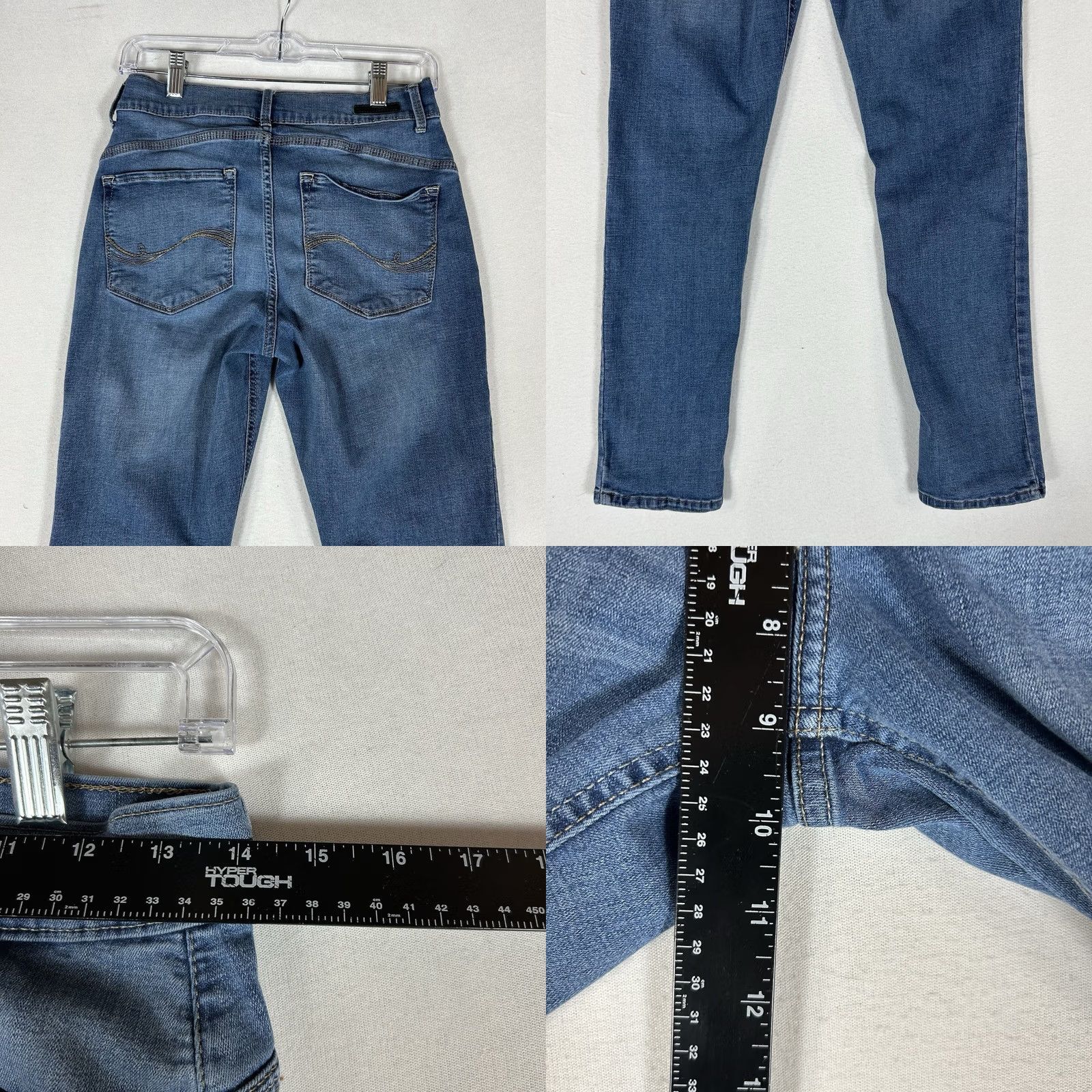Lee Lee Easy Fit Skinny Jeans Womens 6P Petite Mid Rise Stretch Denim Blue Javaxs? Size 28" / US 6 / IT 42 - 8 Thumbnail
