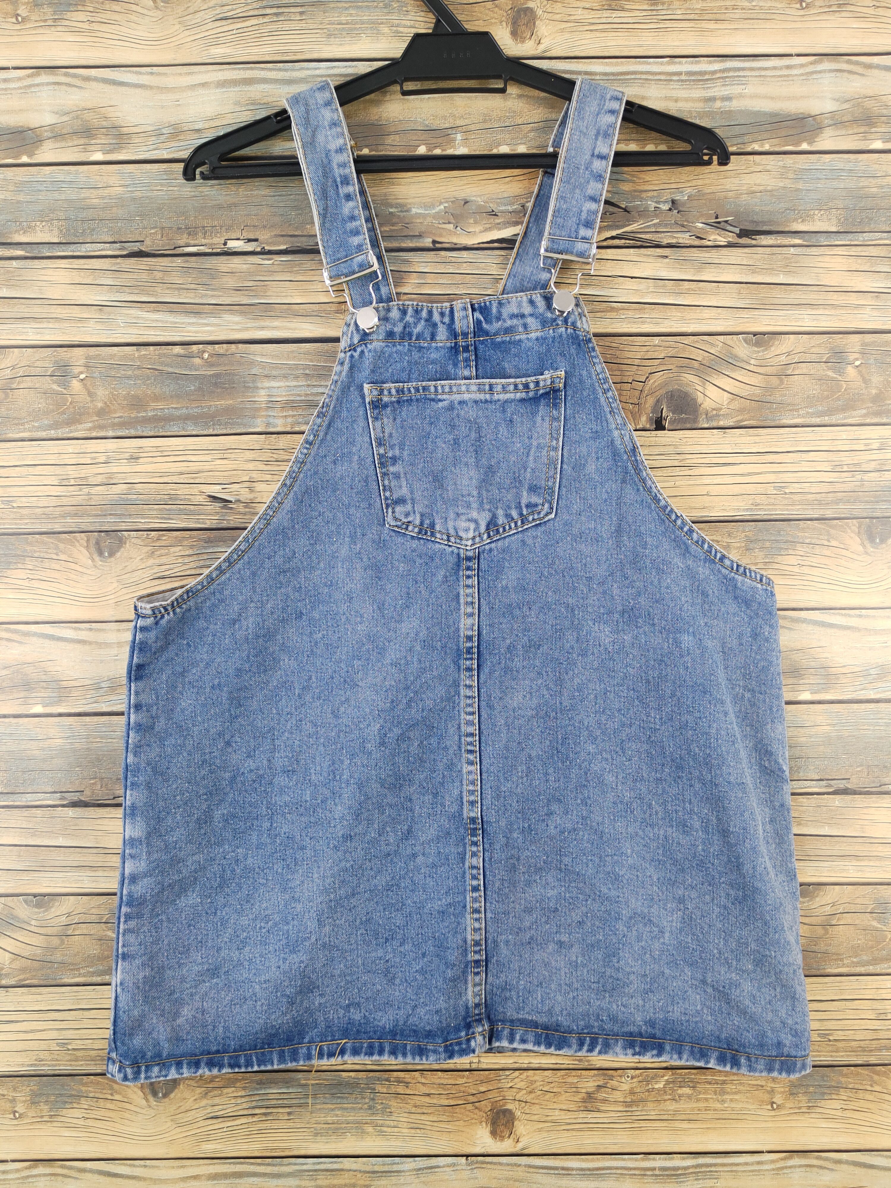 Japanese Brand × Vintage Japanese Brand Blue Denim Skirt Jumpsuits Size 41" - 1 Thumbnail