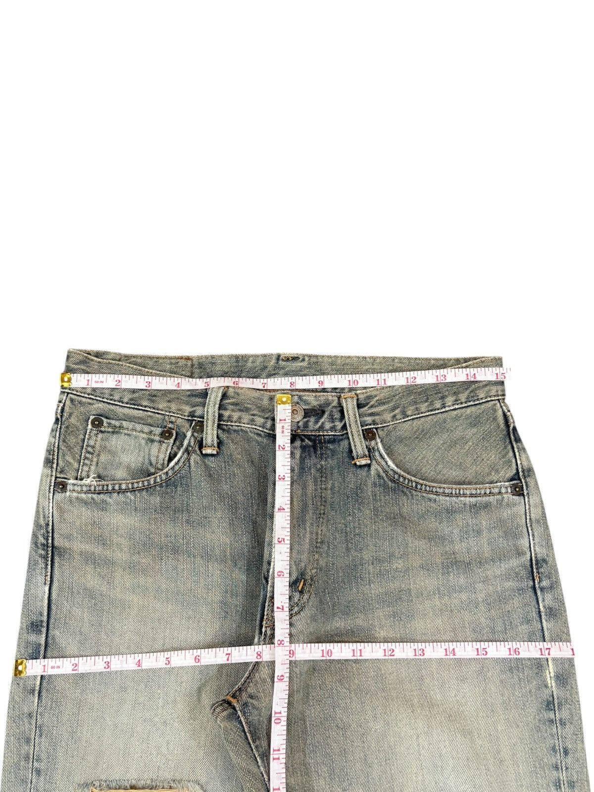 Edwin Exclusive Vintage Edwin Rusty Wash Distressed Flare Jeans Size US 31 - 11 Thumbnail