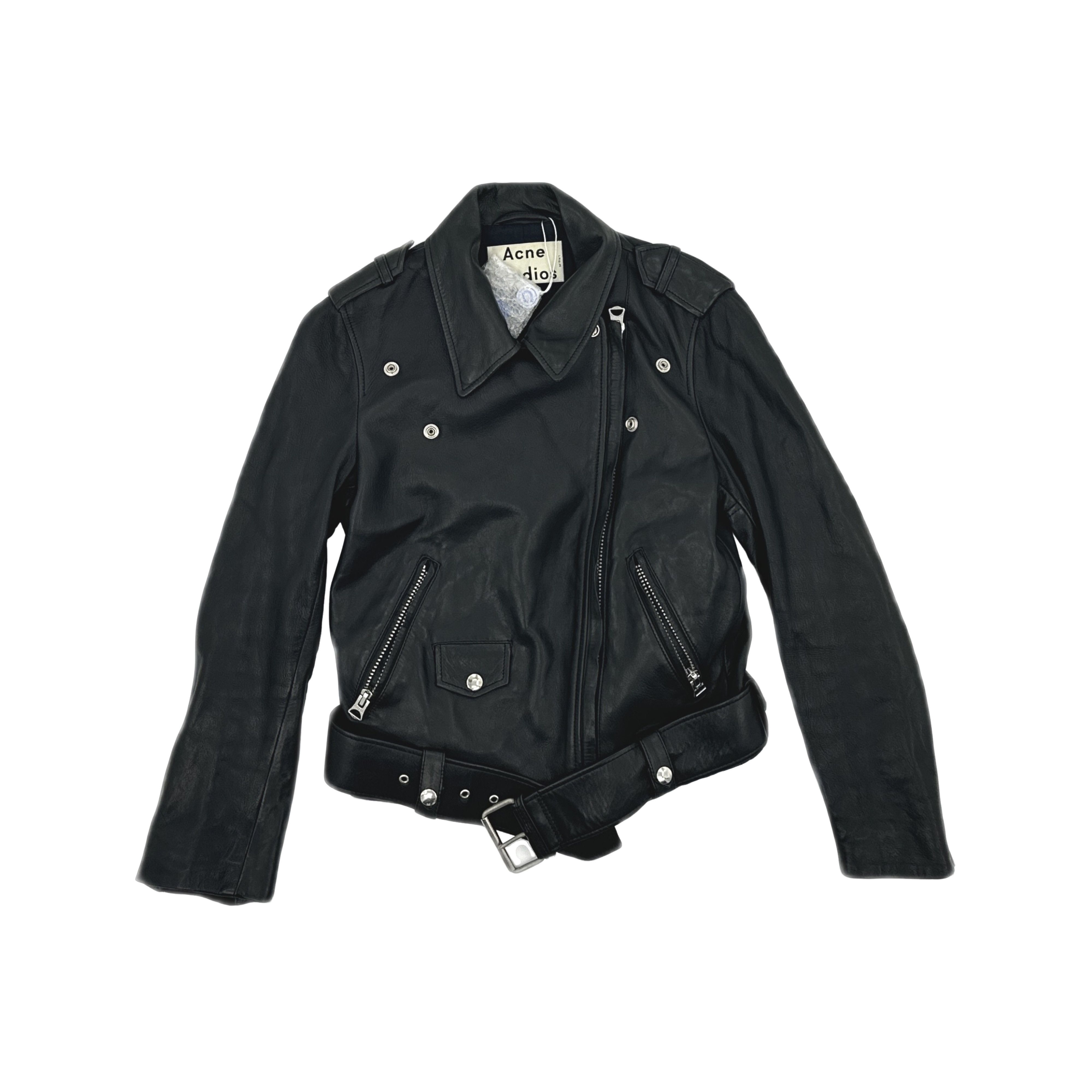 Acne Studios Acne Studios Lamb Leather Biker Jacket Size 34 Size XS / US 0-2 / IT 36-38 - 1 Thumbnail