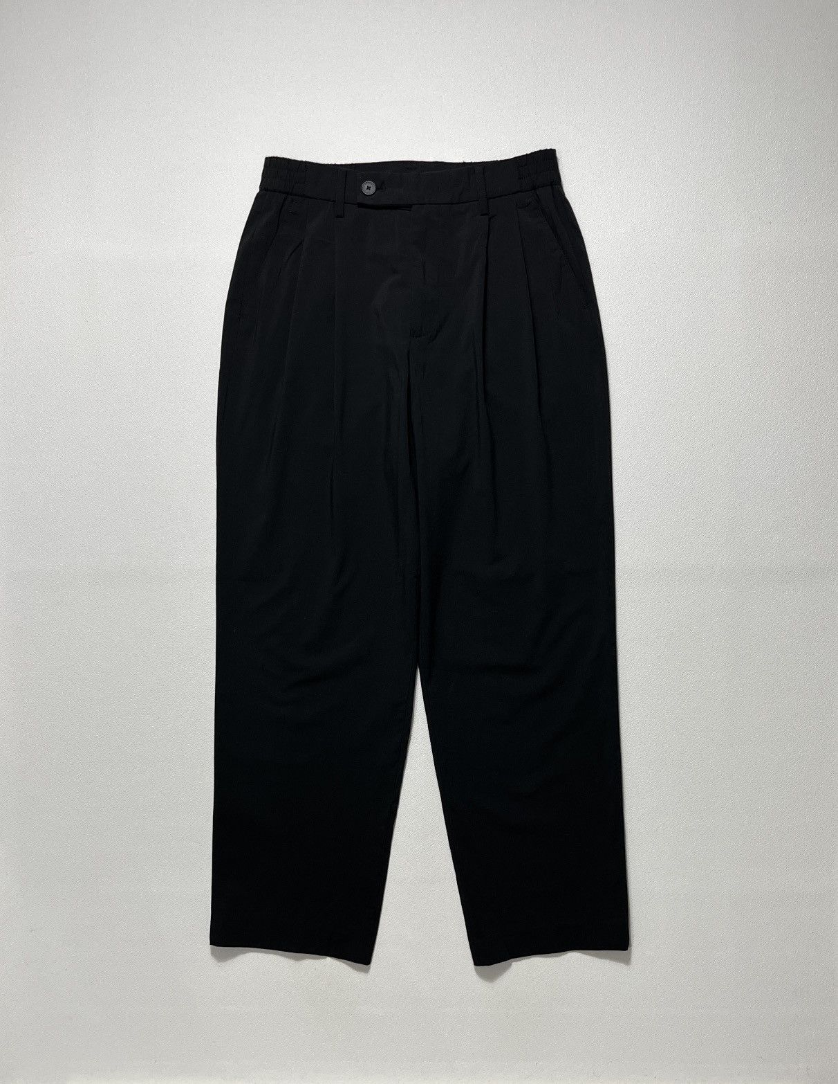 Beams Plus 24/7 Series Double-Pleat Wide Pants Black Size US 30 / EU 46 - 1 Thumbnail