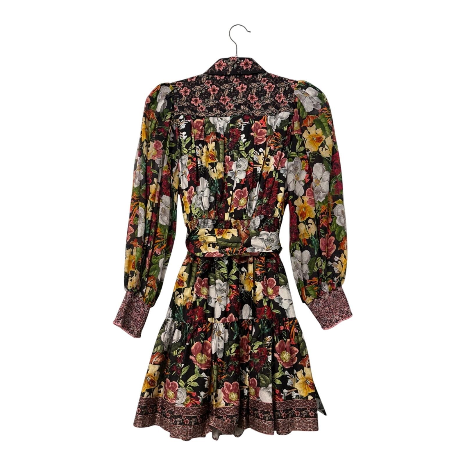 Alice + Olivia ALICE + OLIVIA | Tiffie Puff Sleeve Mini Shirt Dress | US 0 Size XS / US 0-2 / IT 36-38 - 8 Thumbnail