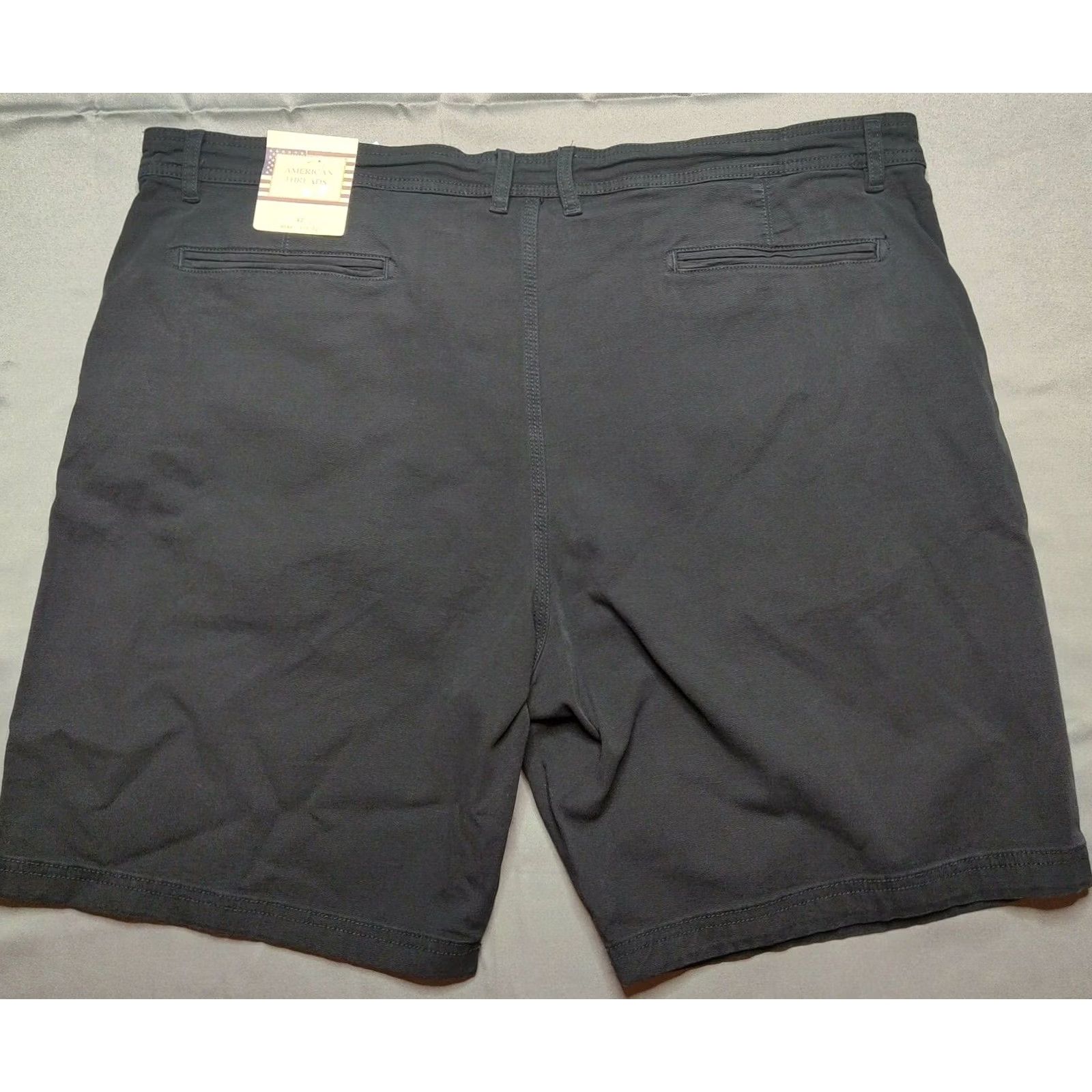 Vintage American Threads Men 42 Black Garment Dye Cotton Stretch 9" Shorts NEW Size US 42 / EU 58 - 4 Thumbnail