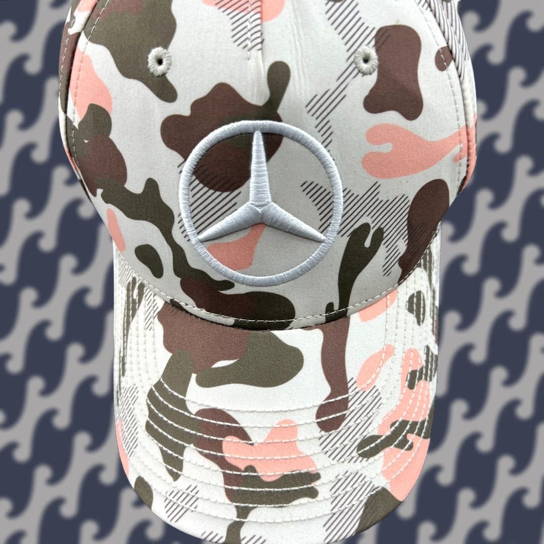 Hamilton Lewis Hamilton 2021 Abu Dhabi Cap Stichd Mercedes-AMG Petronas Formula 1 Camo Baseball Cap Men One Size Multicolor Canvas Acrylic Size ONE SIZE - 1 Thumbnail