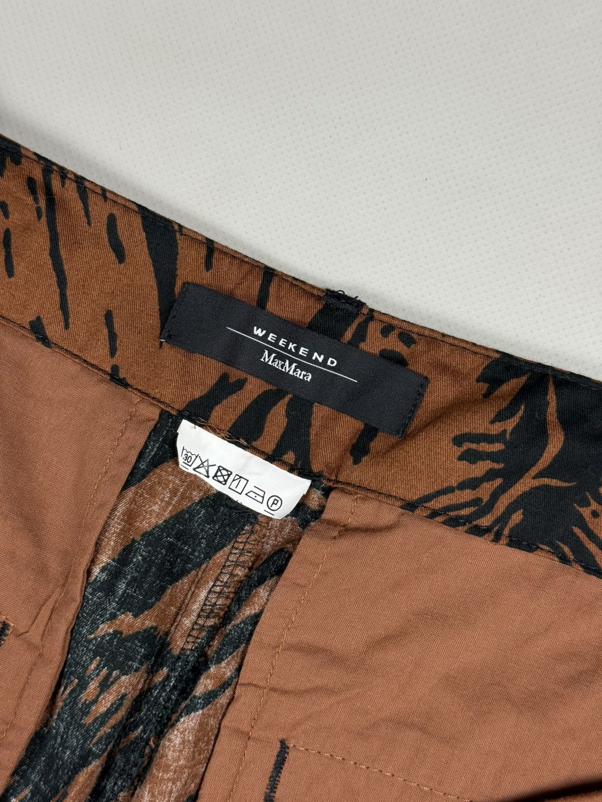 Weekend Max Mara Weekend Max Mara Ladies Zebra Pattern Cargo Pants Trousers Size 29" - 11 Thumbnail