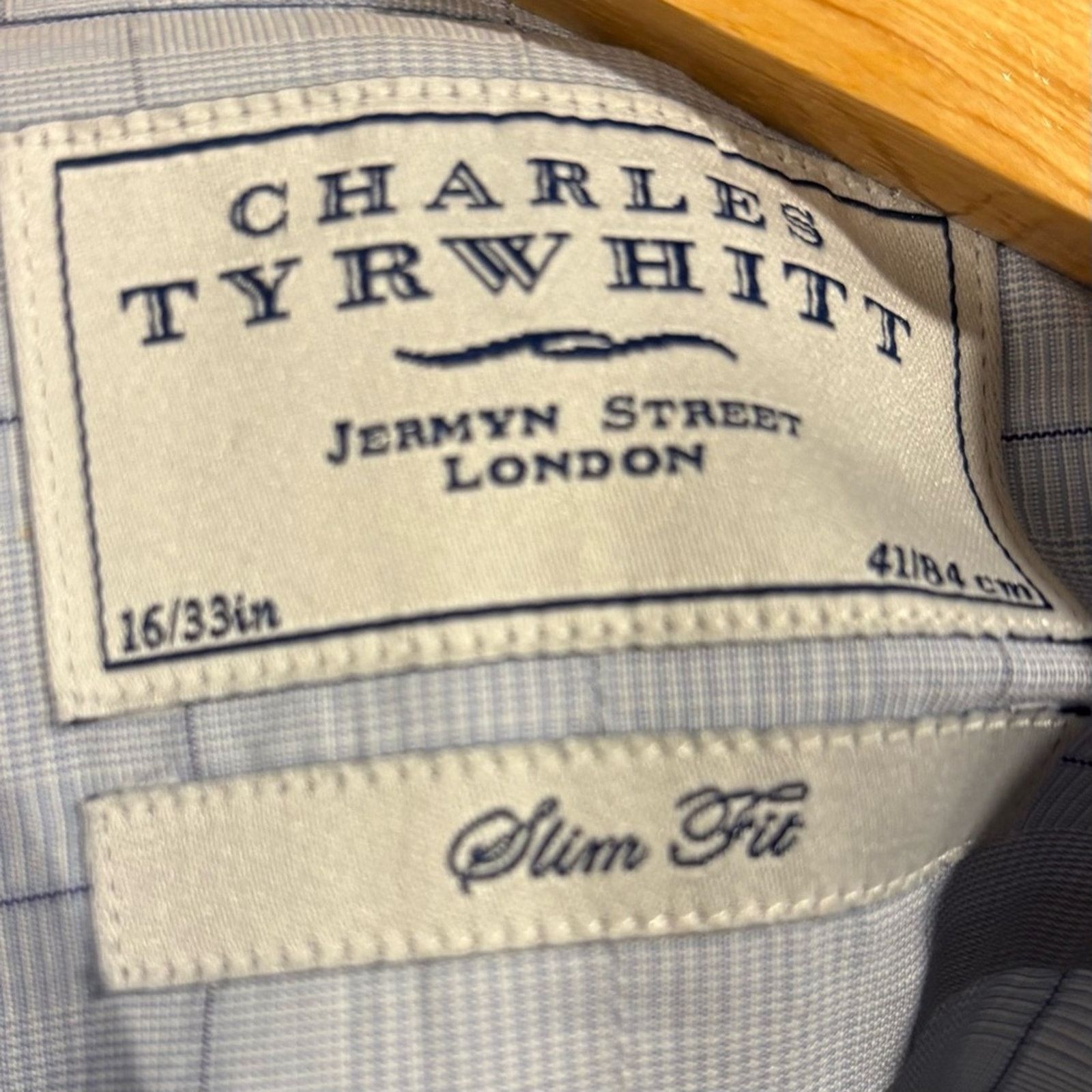 Charles Tyrwhitt CHARLES TYRWHITT Light Blue Dress Shirt, Size 16/33inch Size US S / EU 44-46 / 1 - 3 Thumbnail