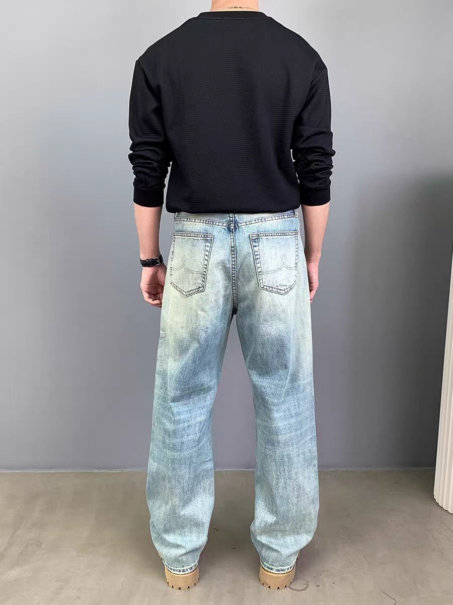 Japanese Brand × Jean Vintage Aged Loose Casual Washed Jeans Size US 34 / EU 50 - 4 Thumbnail