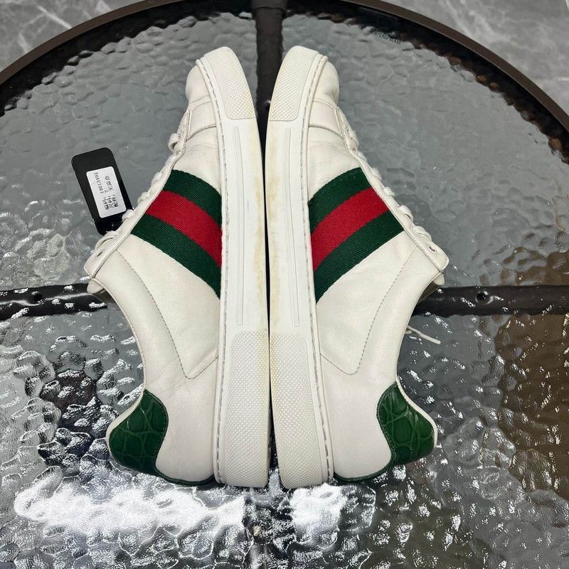 Gucci Gucci Ace Leather Low-Top Sneakers for Men Size US 8 / EU 41 - 6 Thumbnail