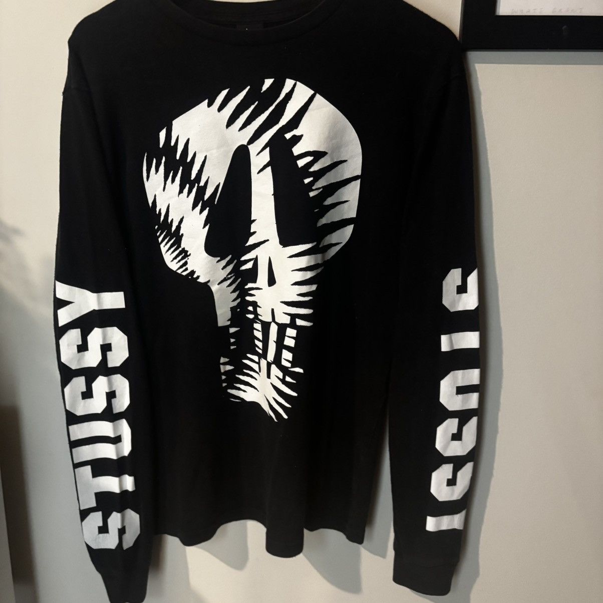 Stussy Stussy Skull Sleeve Hits Long Sleeve Shirt Black Size US M / EU 48-50 / 2 - 1 Thumbnail