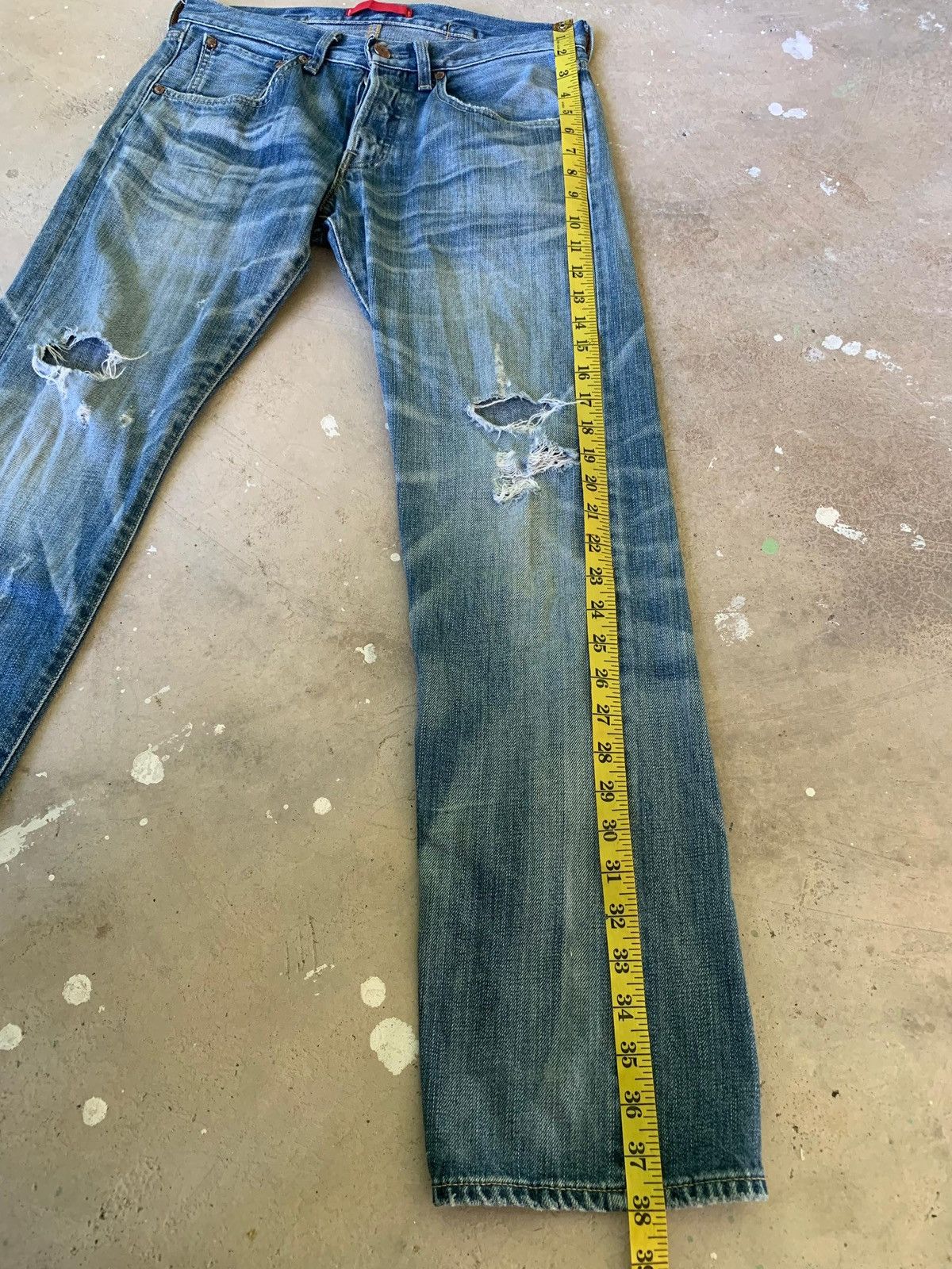 BEAUTY&YOUTH Beauty & Youth United Arrows Distressed Cinch Denim Size US 30 / EU 46 - 15 Thumbnail