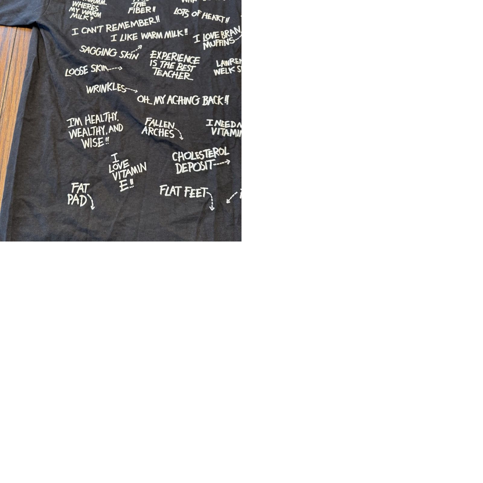 Hanes VINTAGE Hanes T-Shirt Large Black 1991 Birthday Graf ic Print Short Sleeve Men 60ish 60s Geezer Bill Charlotte Crew Neck Regular Fit Size US L / EU 52-54 / 3 - 9 Thumbnail
