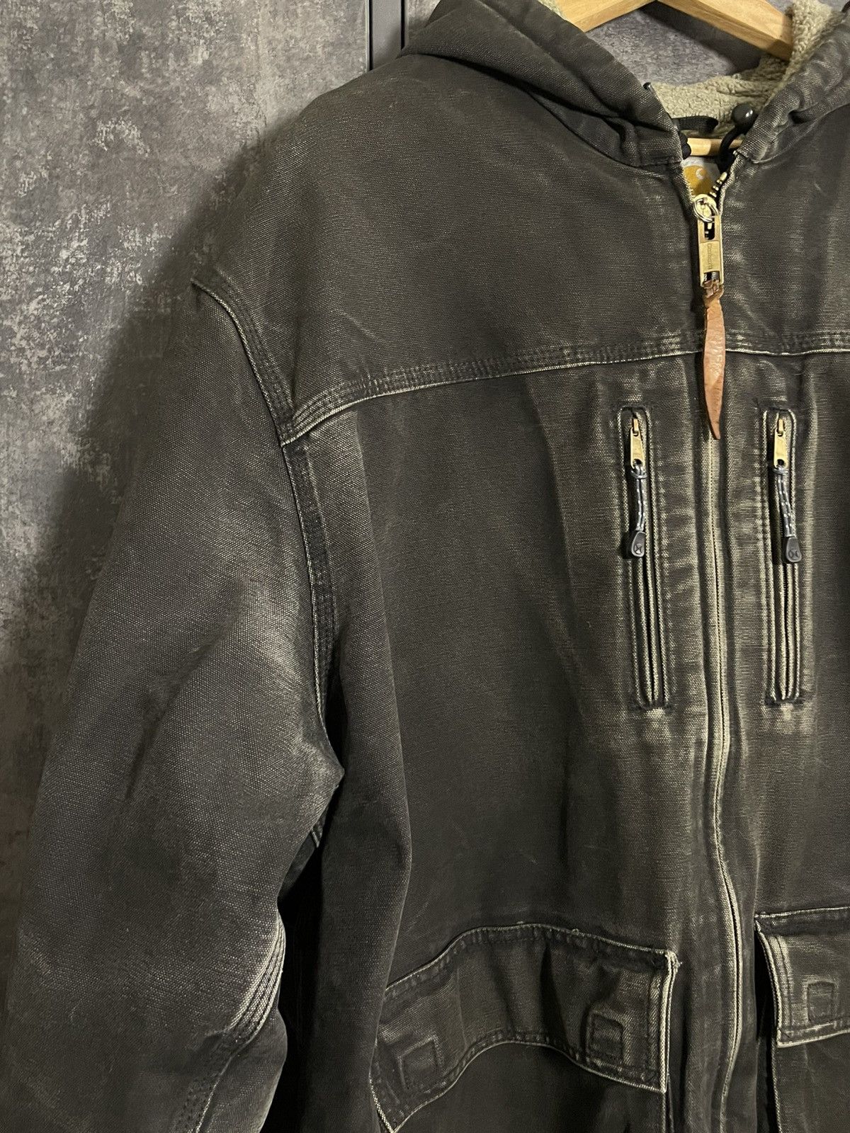 Carhartt Sick Vintage Carhartt C95 Faded Jacket Detroit Active RRL Ys Size US L / EU 52-54 / 3 - 17 Thumbnail