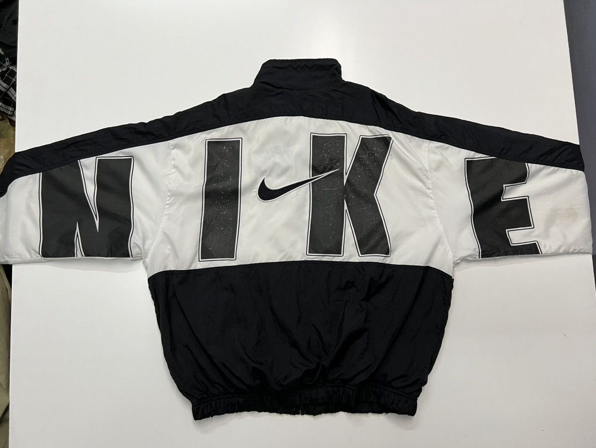 Nike 🔥VINTAGE NIKE SPELLOUT ZIPPER JACKET Size US L / EU 52-54 / 3 - 1 Thumbnail