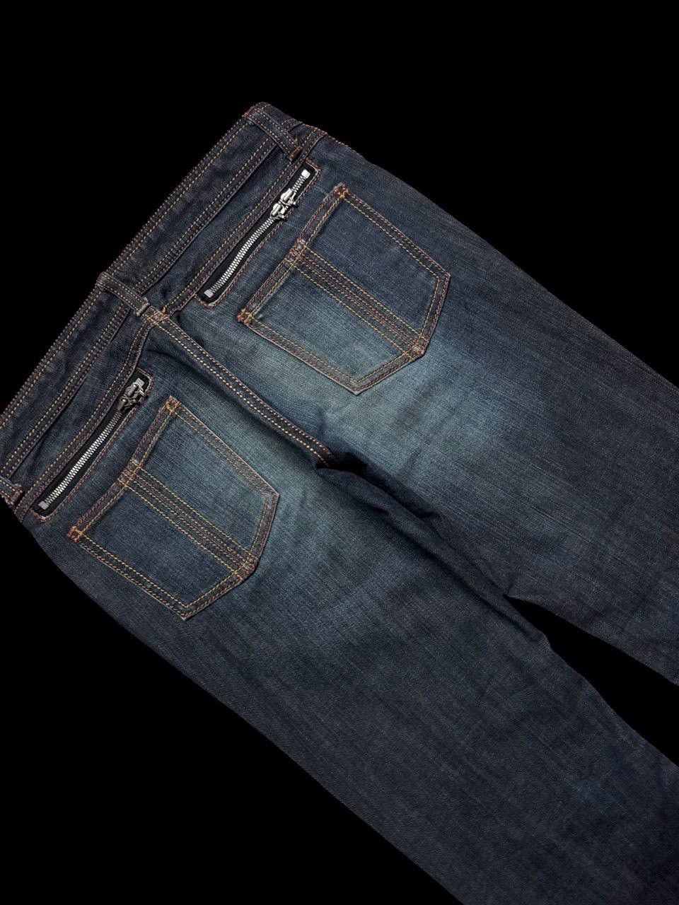 Vintage FLARE Vintage Schlussel Mudwash Distressed Bootcut Sick Jean Size US 31 - 19 Thumbnail