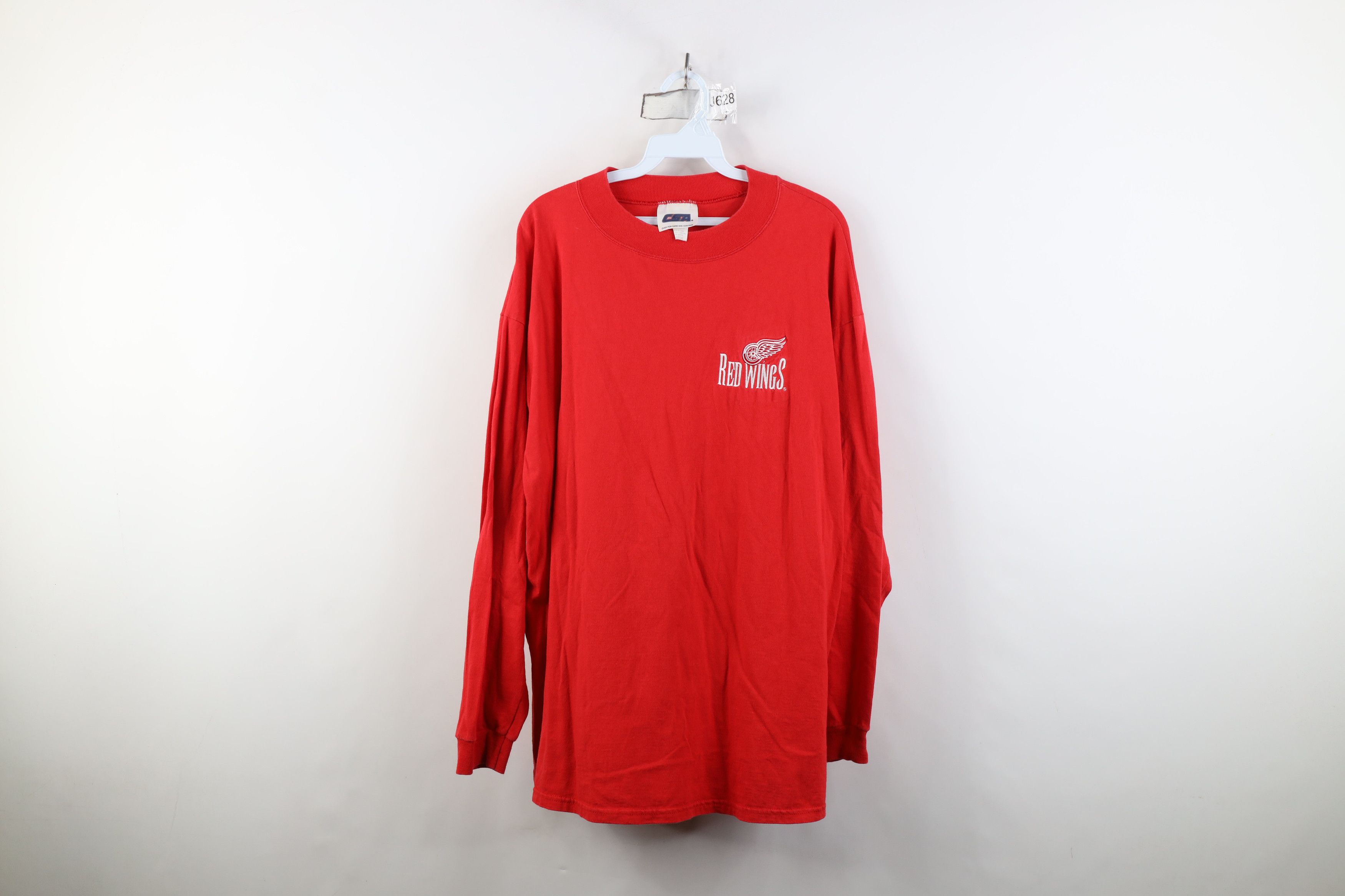 Vintage Vintage 90s Red Wings Hockey Long Sleeve T-Shirt Cotton USA Size US XL / EU 56 / 4 - 1 Thumbnail