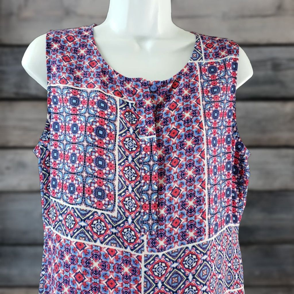 Vintage Violet & Claire Vintage Womens Tank Top Sz M Pink Floral Printed Sleeveless Round Neck Shirt Womens Size M / US 6-8 / IT 42-44 - 1 Thumbnail