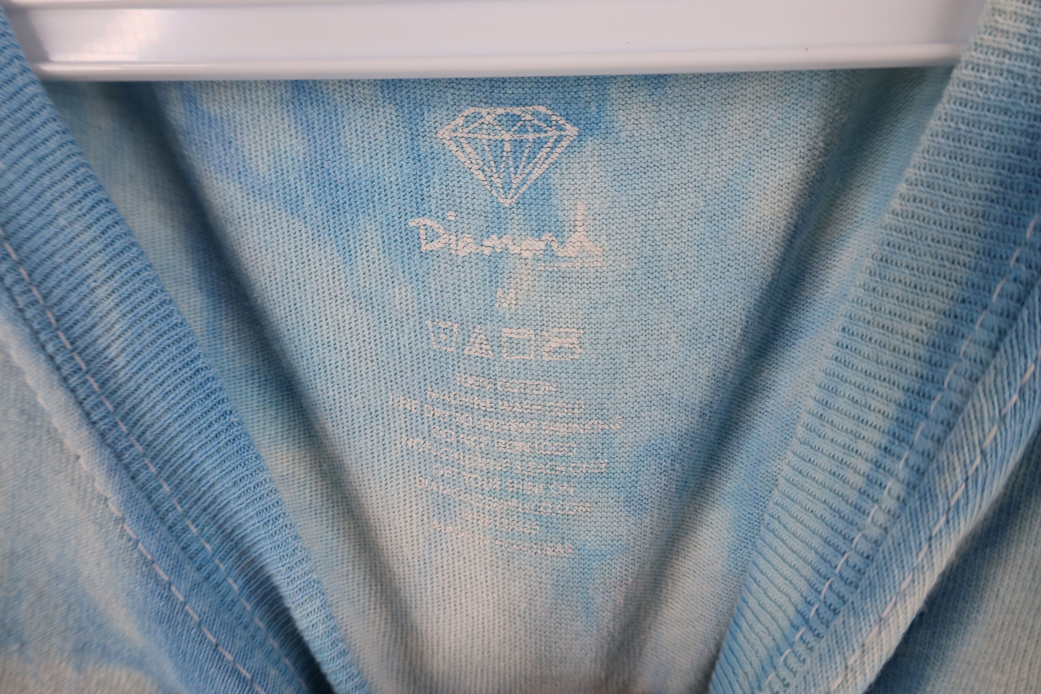 Vintage Vintage Diamond Supply Co Spell Out Acid Wash T-Shirt Size US M / EU 48-50 / 2 - 8 Thumbnail