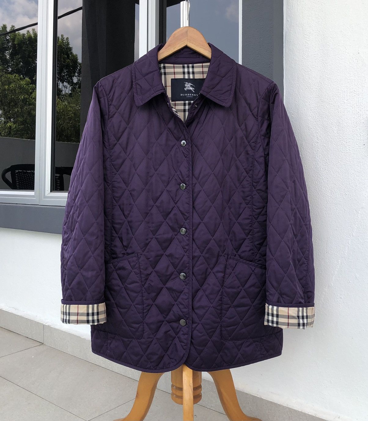 Burberry Burberry London Diamond Quilted Lined Novacheck Jacket Size M / US 6-8 / IT 42-44 - 9 Thumbnail