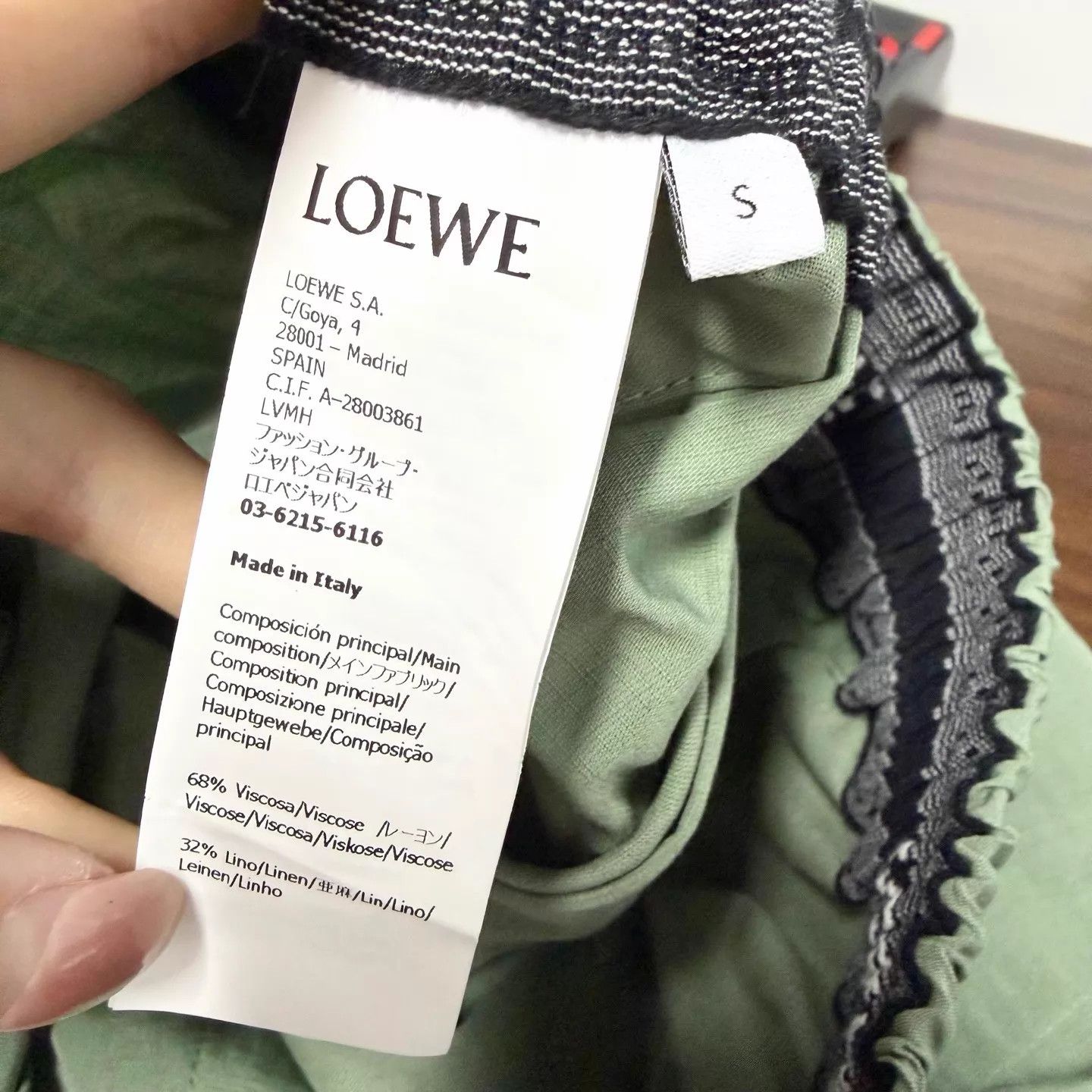Loewe Loewe Wide Linen-Silk Green Pants S Size 26" / US 2 / IT 38 - 5 Thumbnail