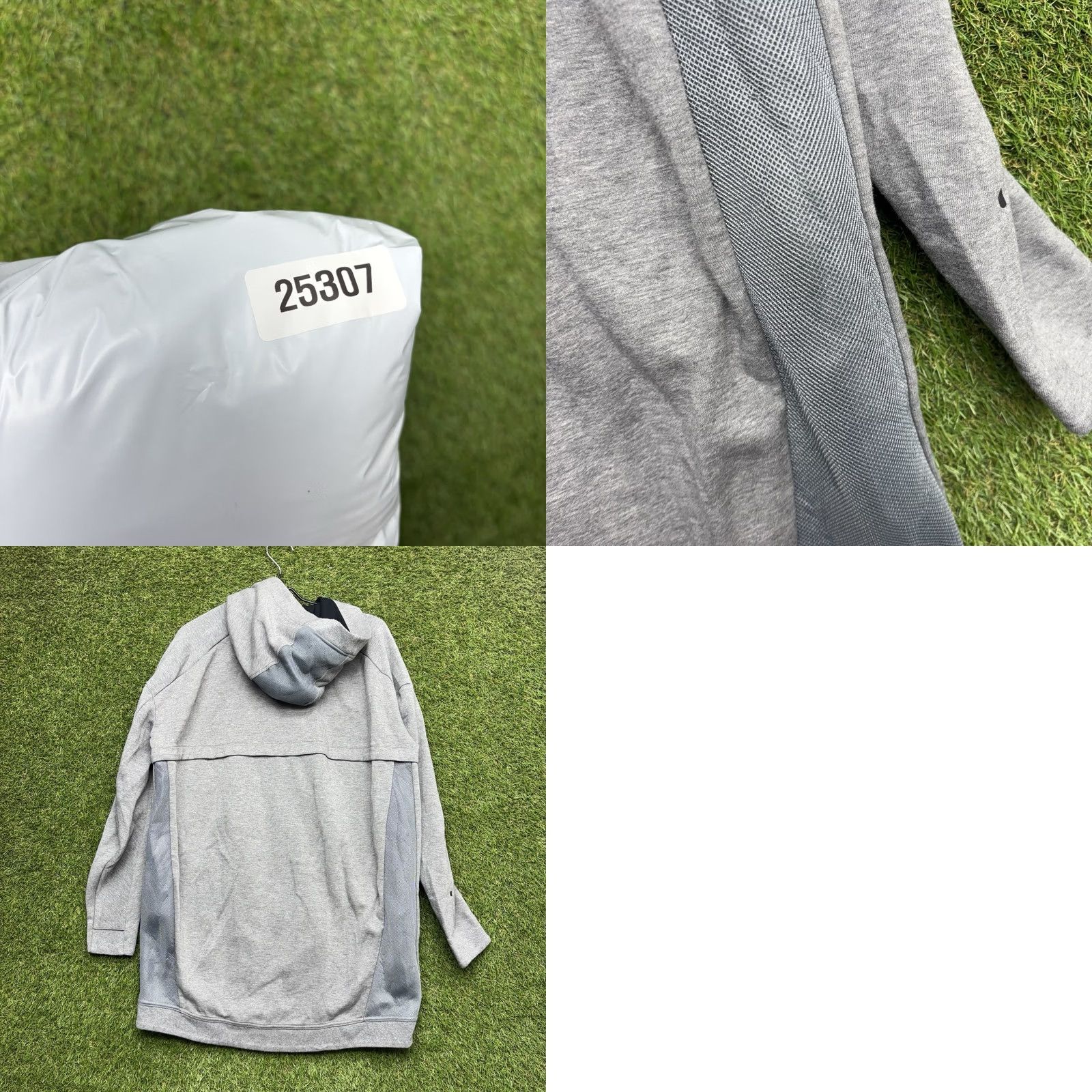 Nike Nike Tech Windrunner Jacket Womens Large Gray Full Zip Lined Pockets Winter Spring Casual Outdoor Athletic Coat Size L / US 10 / IT 46 - 8 Thumbnail