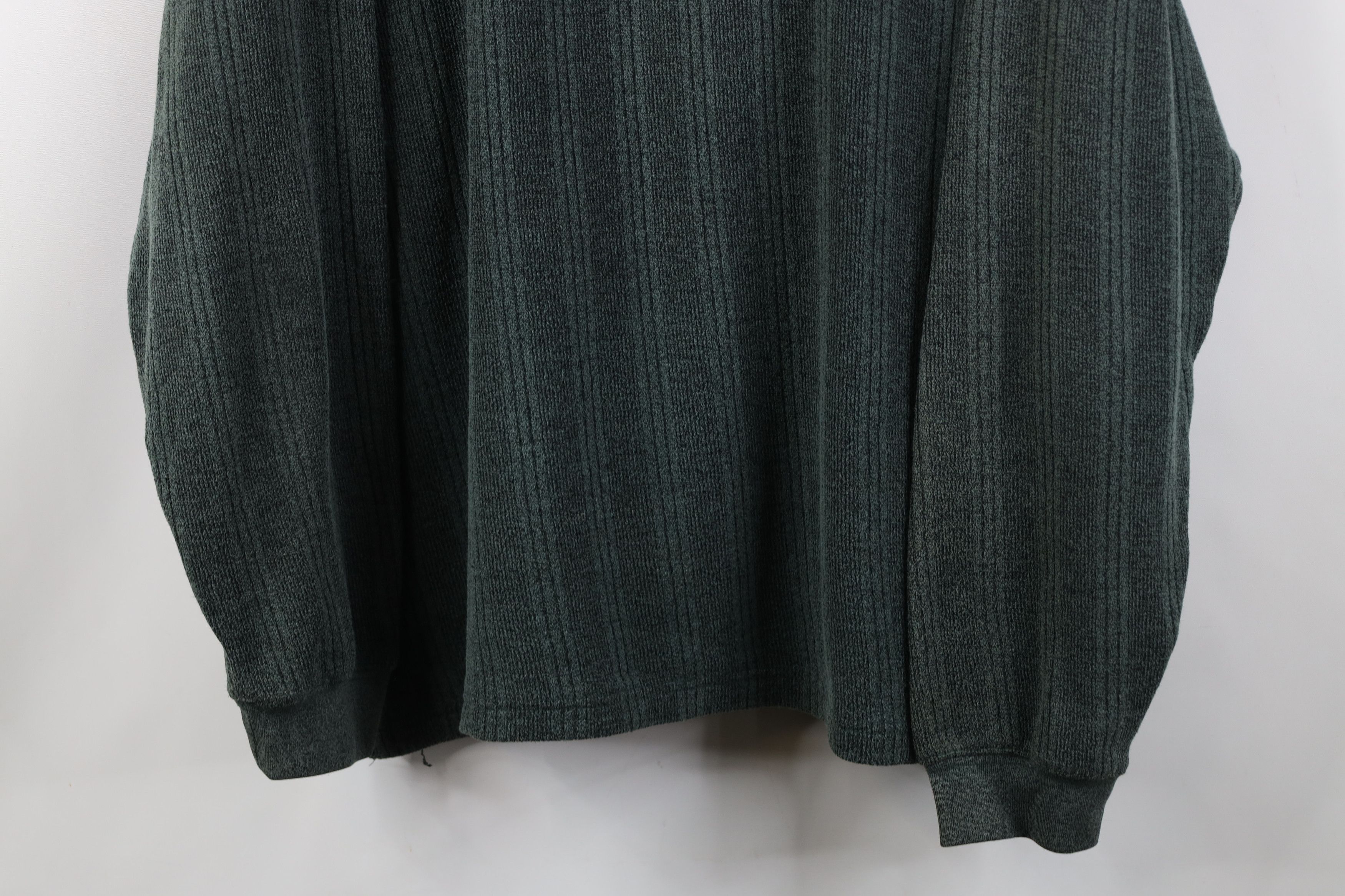 Vintage Vintage 90s Streetwear Ribbed Knit Long Sleeve Rugby Polo Size US XXL / EU 58 / 5 - 3 Thumbnail