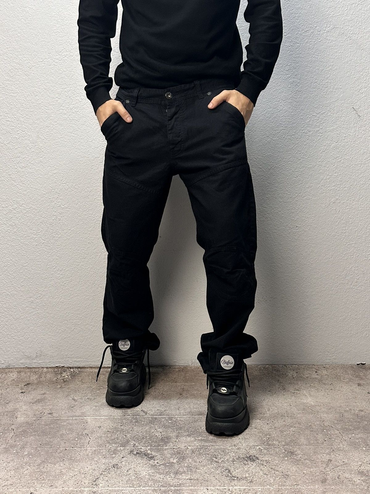 G-Star G-Star raw black denim pants carpenter y2k tech style Size US 34 / EU 50 - 3 Thumbnail