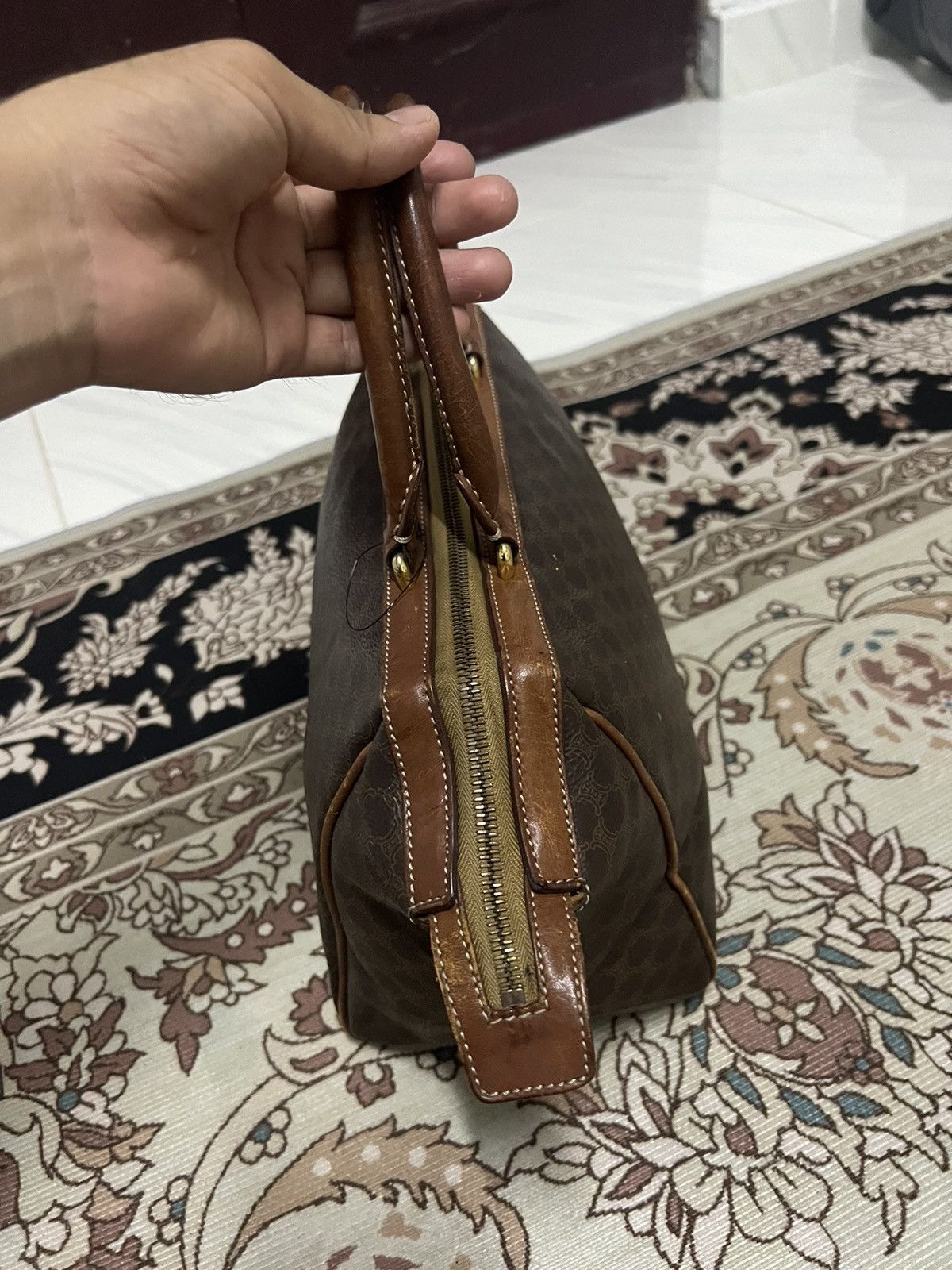 Celine × Vintage Vintage Celine Monogram Paris Handbag Size ONE SIZE - 6 Thumbnail