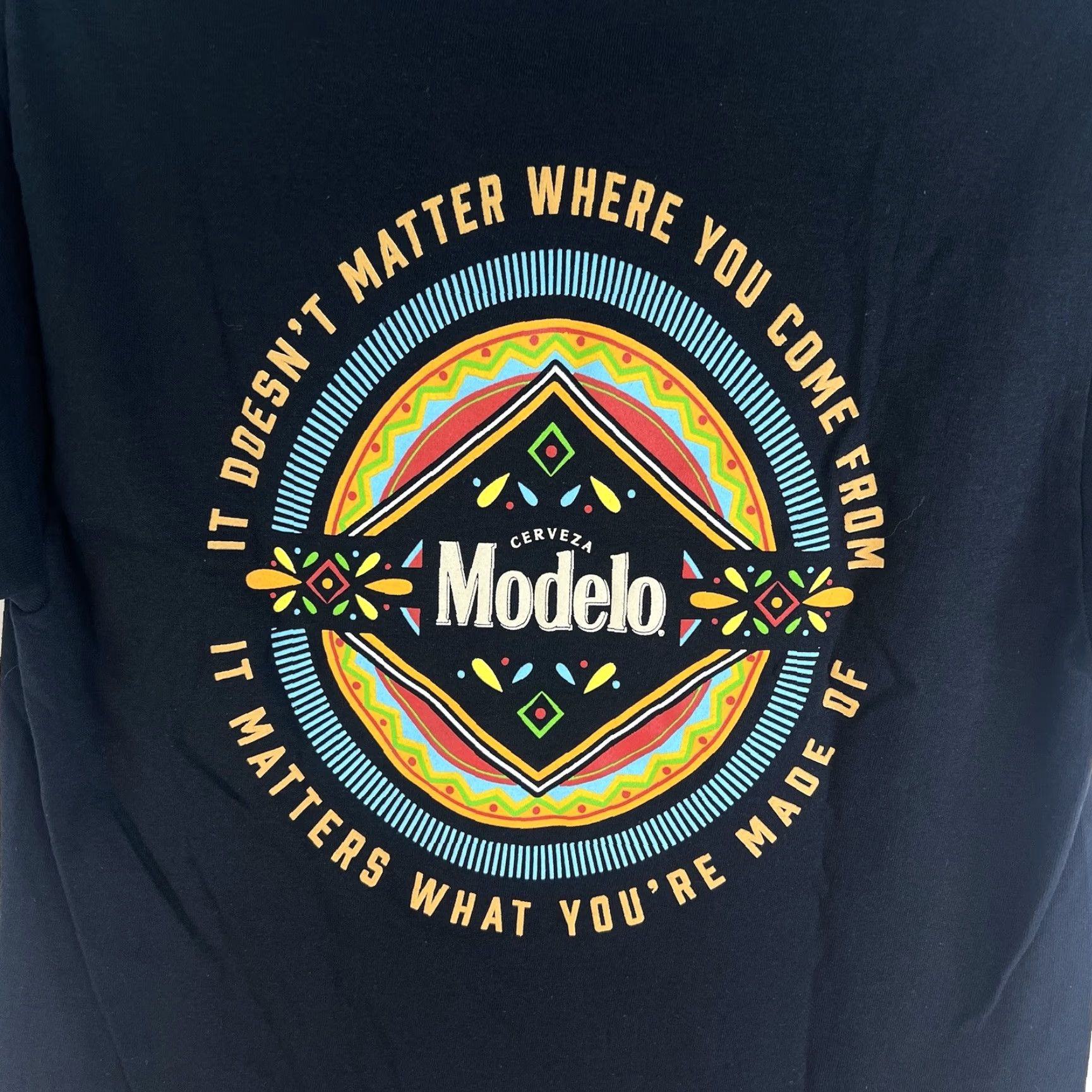 Vintage VINTAGE Modelo Beer Graphic T-Shirt Men Size S Black 90s Athletic Crew Neck Short Sleeve Size US S / EU 44-46 / 1 - 3 Thumbnail