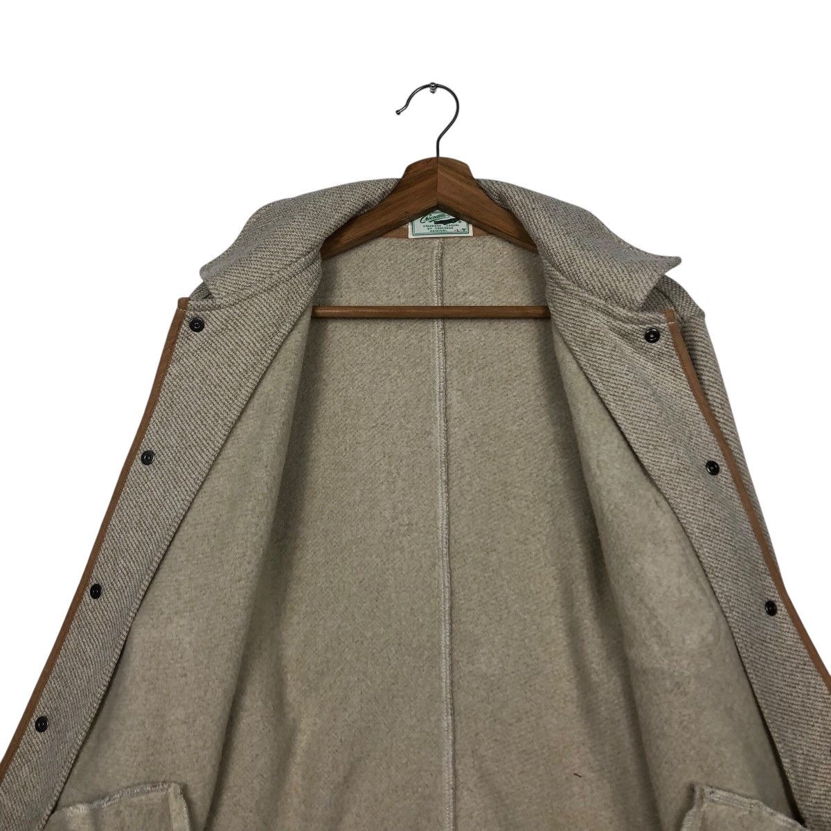 Japanese Brand 📌Vintage Wool Chore Jacket Button Crocodile Size US L / EU 52-54 / 3 - 15 Thumbnail