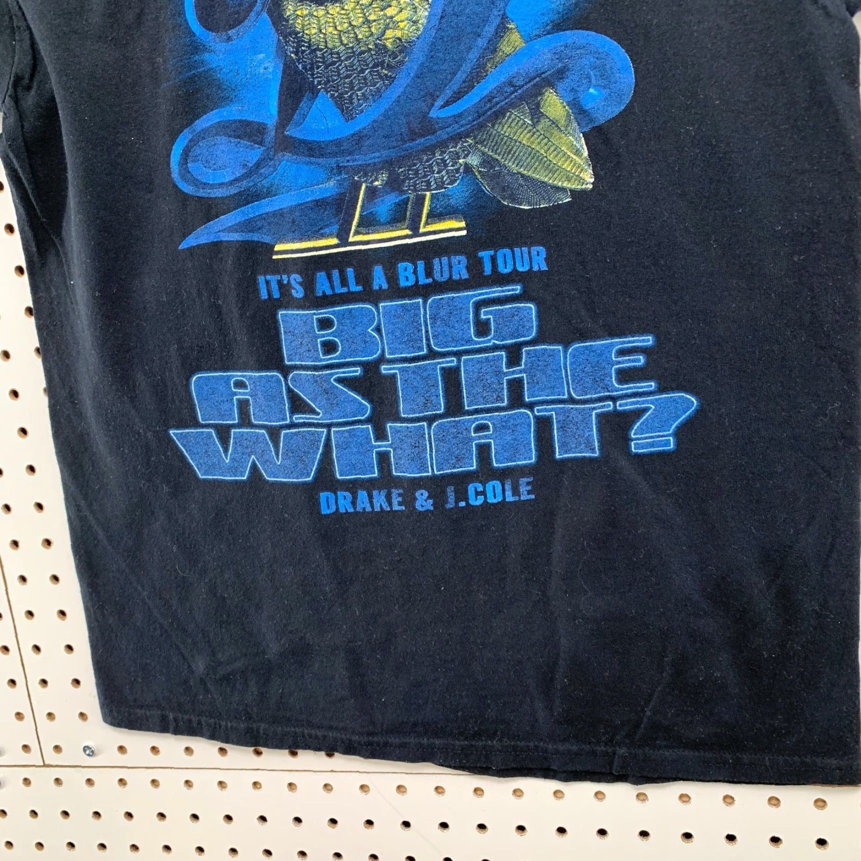 Gildan VINTAGE Drake J Cole Its All A blue Tour Shirt Mens Medium Black Music Rap Concert Size US M / EU 48-50 / 2 - 6 Thumbnail