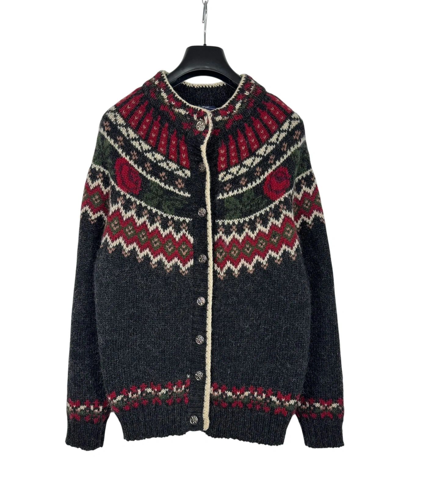 Woolrich Woolen Mills Woolrich Wool Sweater Handknit Vintage Button Up size L Size L / US 10 / IT 46 - 11 Thumbnail