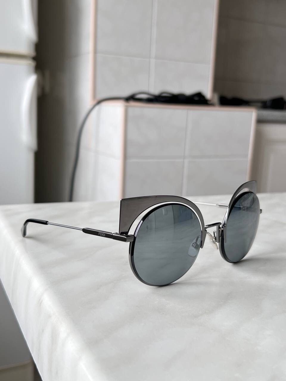 Fendi Fendi FF0177/S Cat Eye Gray Metal Frame sunglasses eyewear Size ONE SIZE - 1 Thumbnail