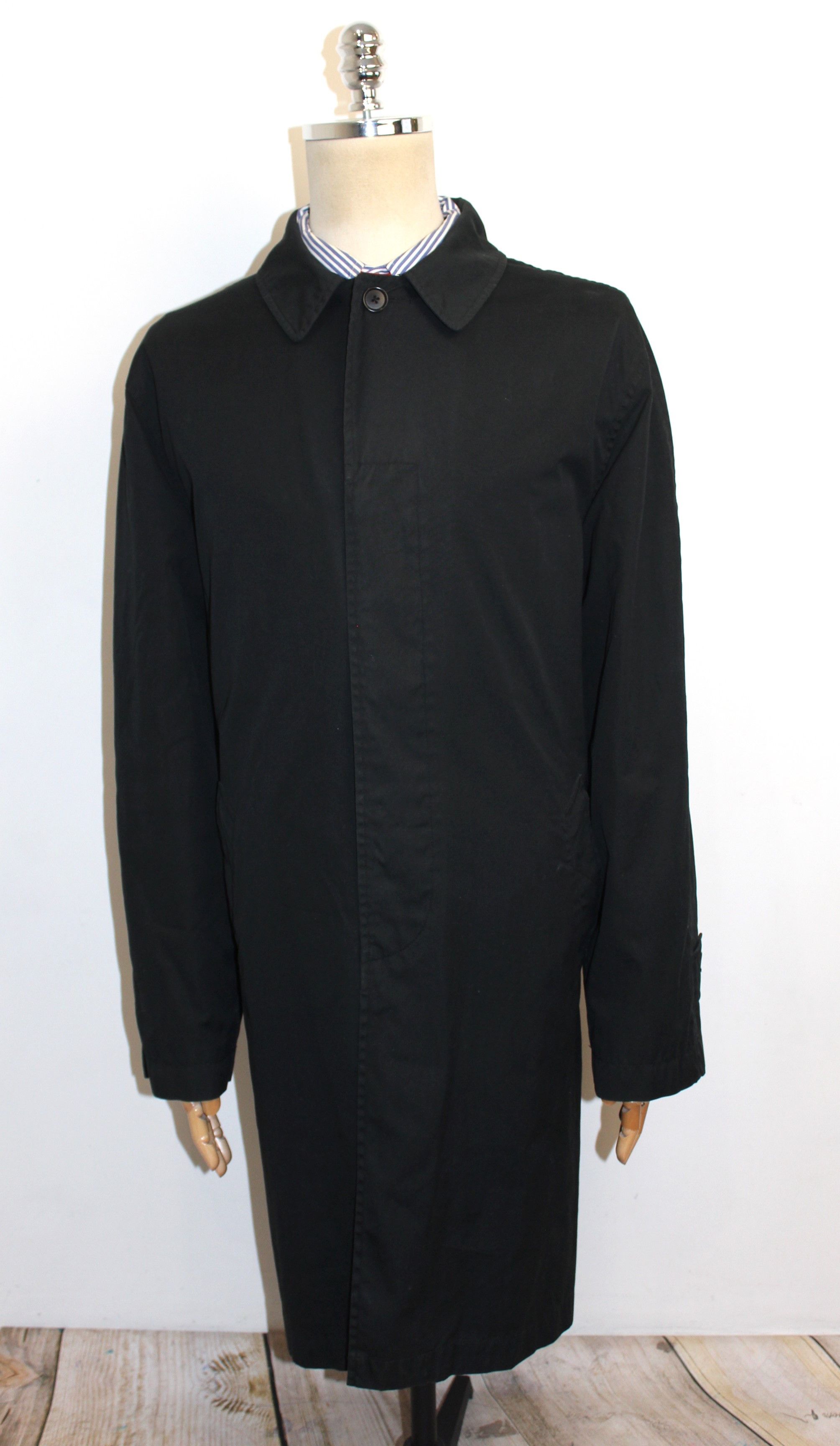 Polo Ralph Lauren Men's RALPH LAUREN POLO Vintage Black Trench Coat Jacket Size US L / EU 52-54 / 3 - 2 Thumbnail