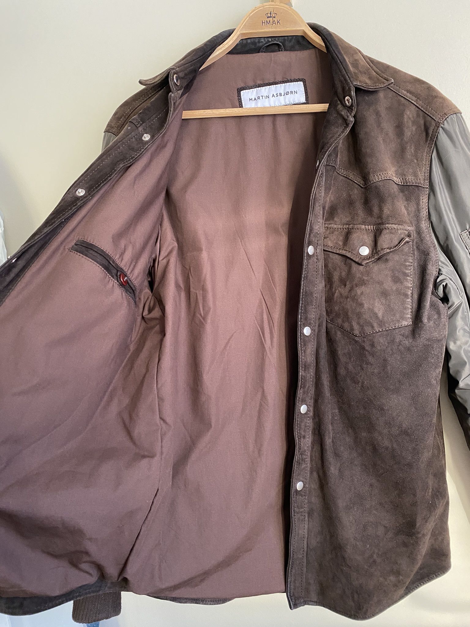 Martin Asbjorn FW16 Hybrid Leather Bomber Jacket Size US M / EU 48-50 / 2 - 4 Thumbnail
