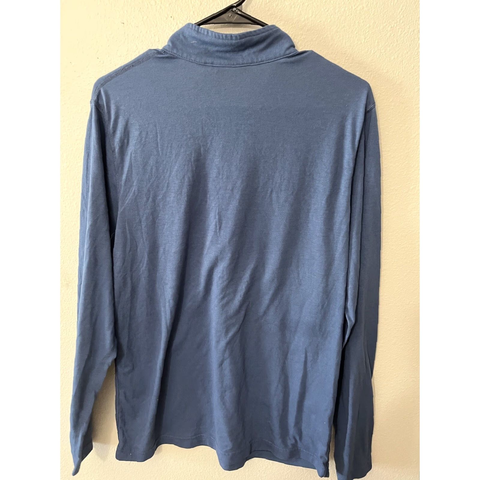 Vintage VINTAGE LL Bean Shirt Men M Blue 1/4 Zip Pullover Long Sleeve Casual Baseline Polyester Blend Neckt High Neck Mens Regular 90s/2000s Theme? Size US M / EU 48-50 / 2 - 2 Thumbnail
