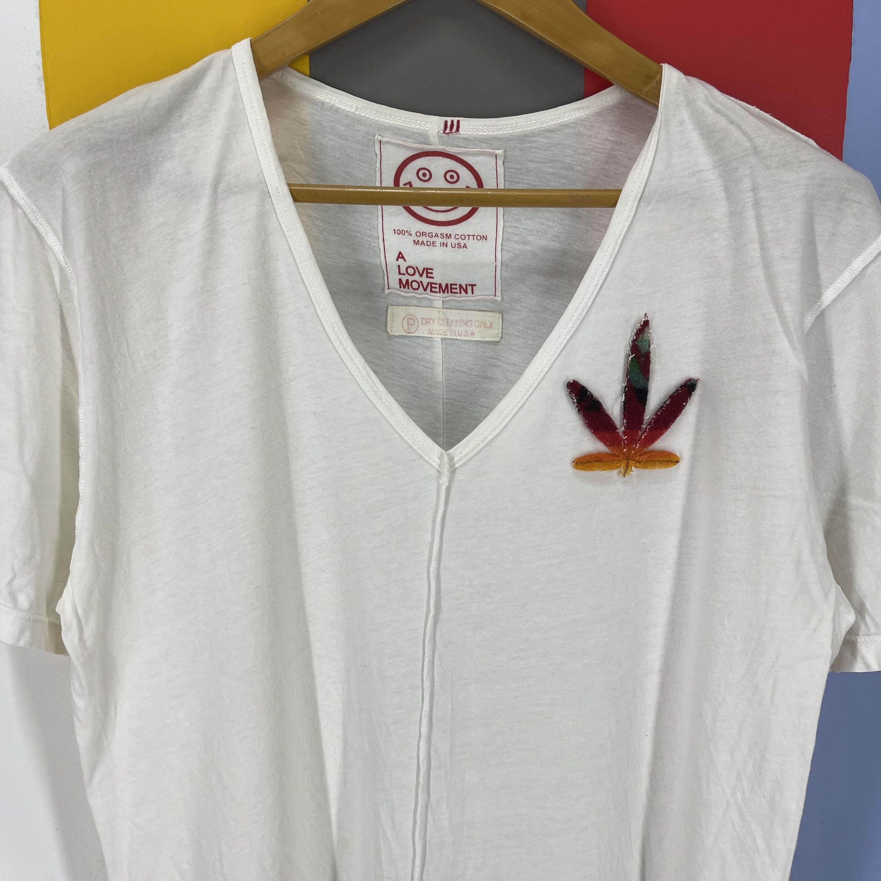 Other LOVE MOVEMENT Rasta V Neck T Shirt #1765/07 Size US L / EU 52-54 / 3 - 2 Thumbnail