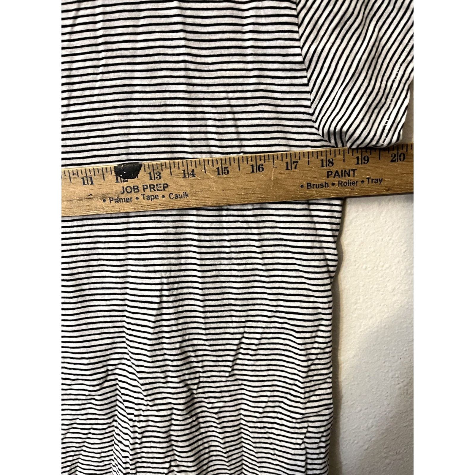 Calvin Klein Calvin Klein T-Shirt Women S White Stripe Round Neck Short Sleeve Cotton Spandex Size S Size S / US 4 / IT 40 - 5 Thumbnail