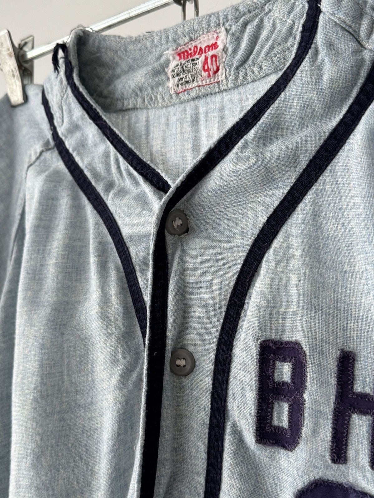 MLB × Vintage 1960s Beverly Hills College by Wilson USA Baseball Jersey Size US M / EU 48-50 / 2 - 4 Thumbnail