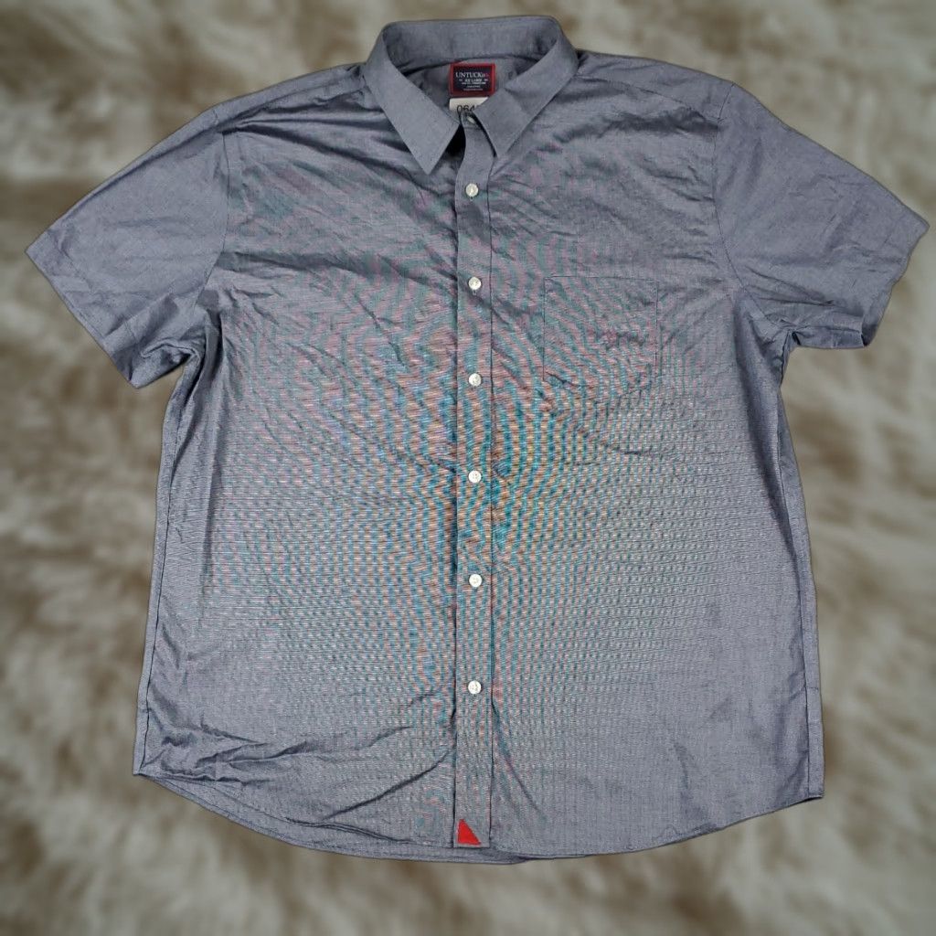 UNTUCKit UNTUCKit Button-Up Shirt Mens 2XL Blue Casual Short Sleeve Size US XXL / EU 58 / 5 - 1 Thumbnail