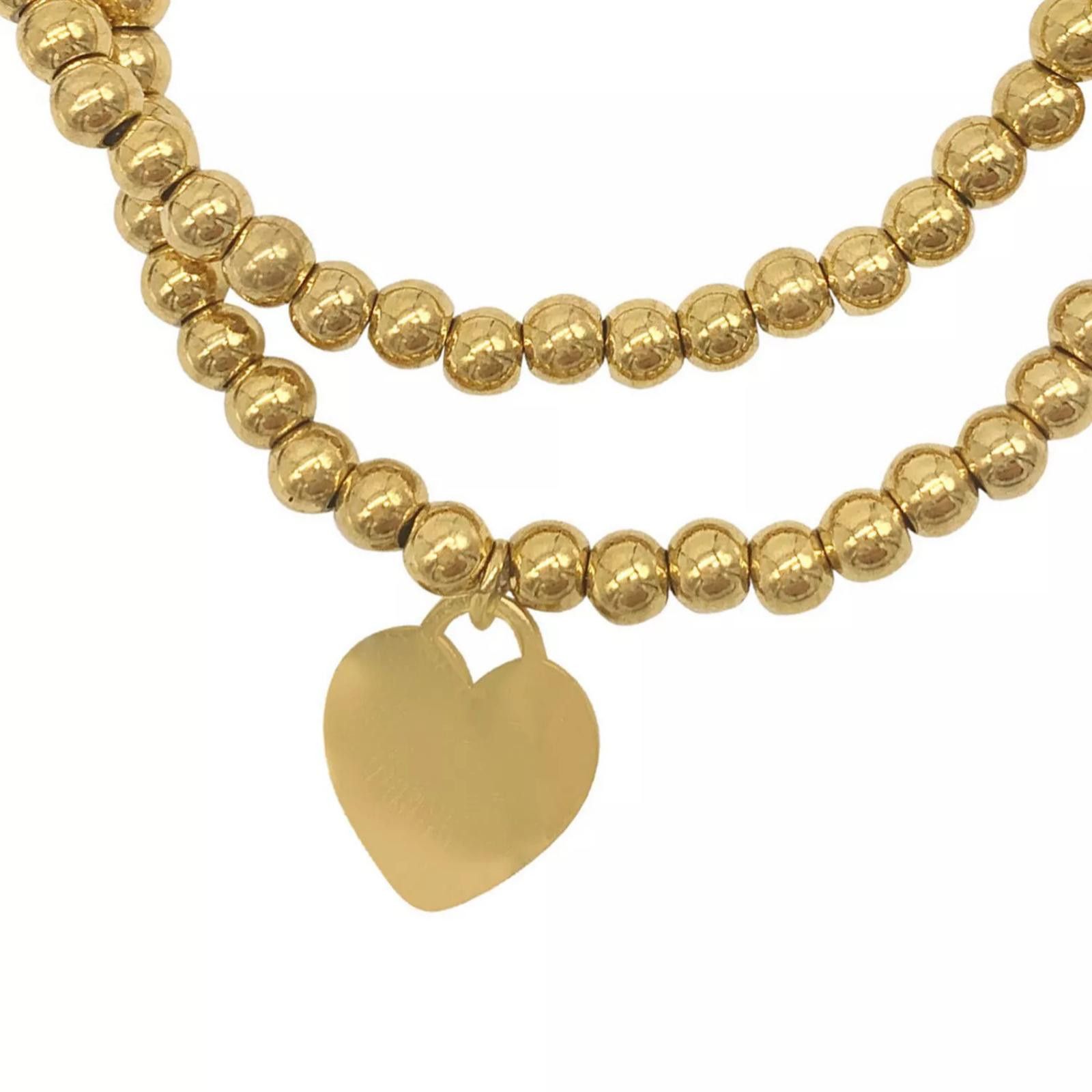 Other ADORNIA Heart Ball Bracelet Set Size ONE SIZE - 2 Thumbnail