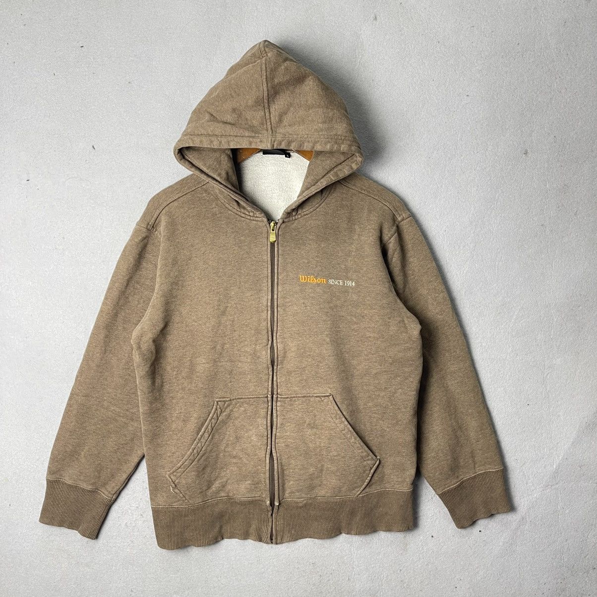 Wilson Vintage Wilson Zip Hoodie Brown Size US L / EU 52-54 / 3 - 1 Thumbnail