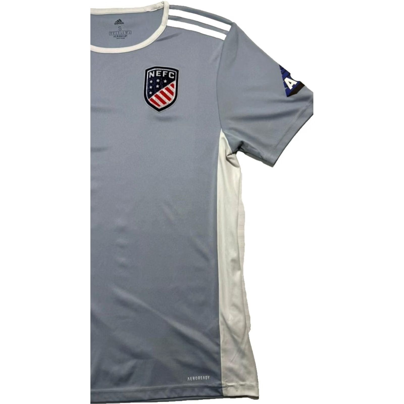 Adidas Adidas Men'S Grey Aeroready Nefc Soccer Jersey Lacroix Graphics Size S Shirt Mens Gray Soccer Jersey Size US S / EU 44-46 / 1 - 7 Thumbnail