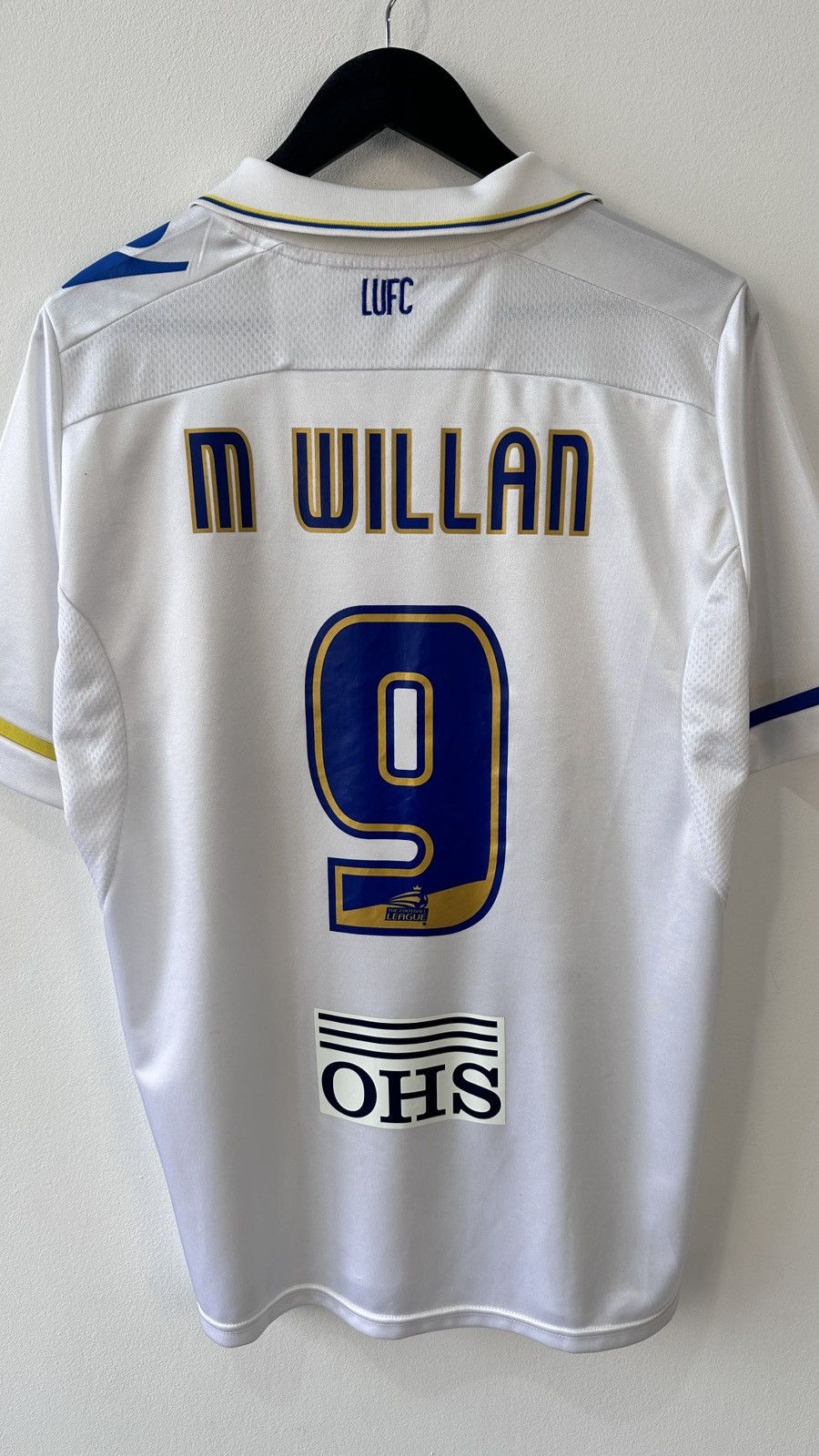 Macron Leeds United 2013-14 Home Football Shirt Macron Jersey Size US L / EU 52-54 / 3 - 10 Thumbnail
