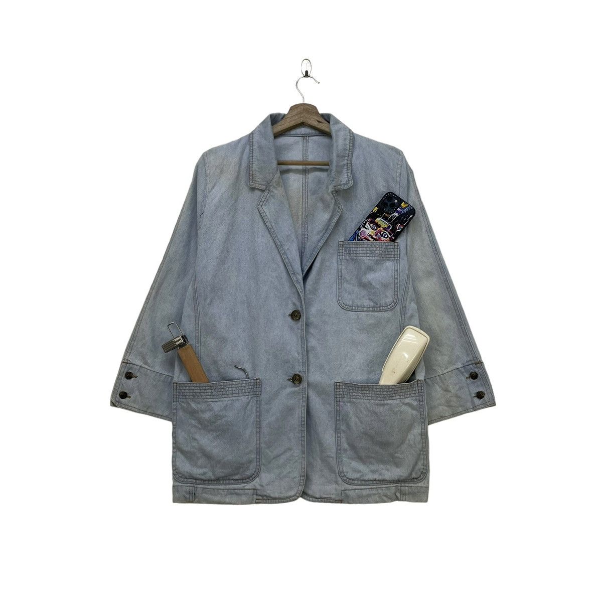 Fendi 🔥Vintage 80s Fendi Chore Jacket Size M / US 6-8 / IT 42-44 - 4 Thumbnail