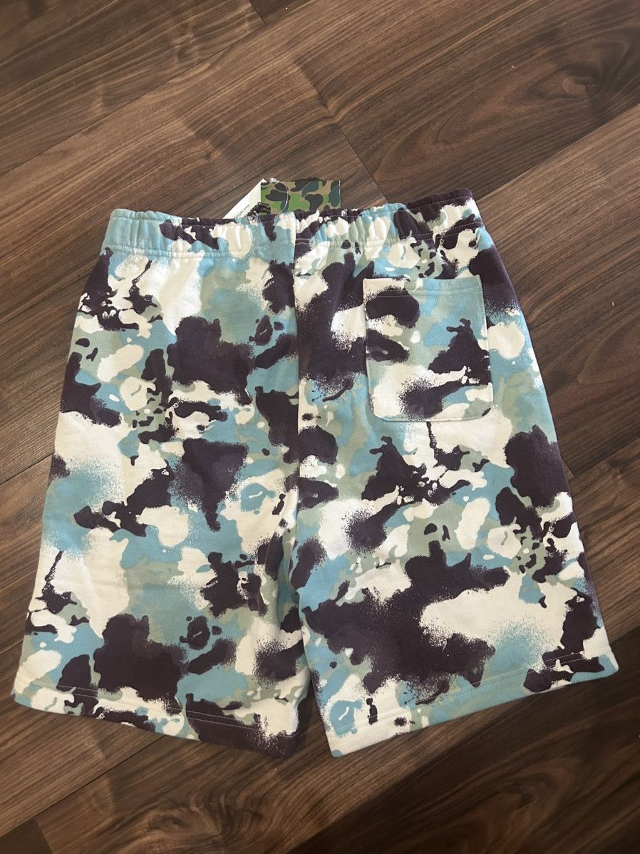 Bape Blue Camo Bape Shorts Size US 37 - 3 Thumbnail