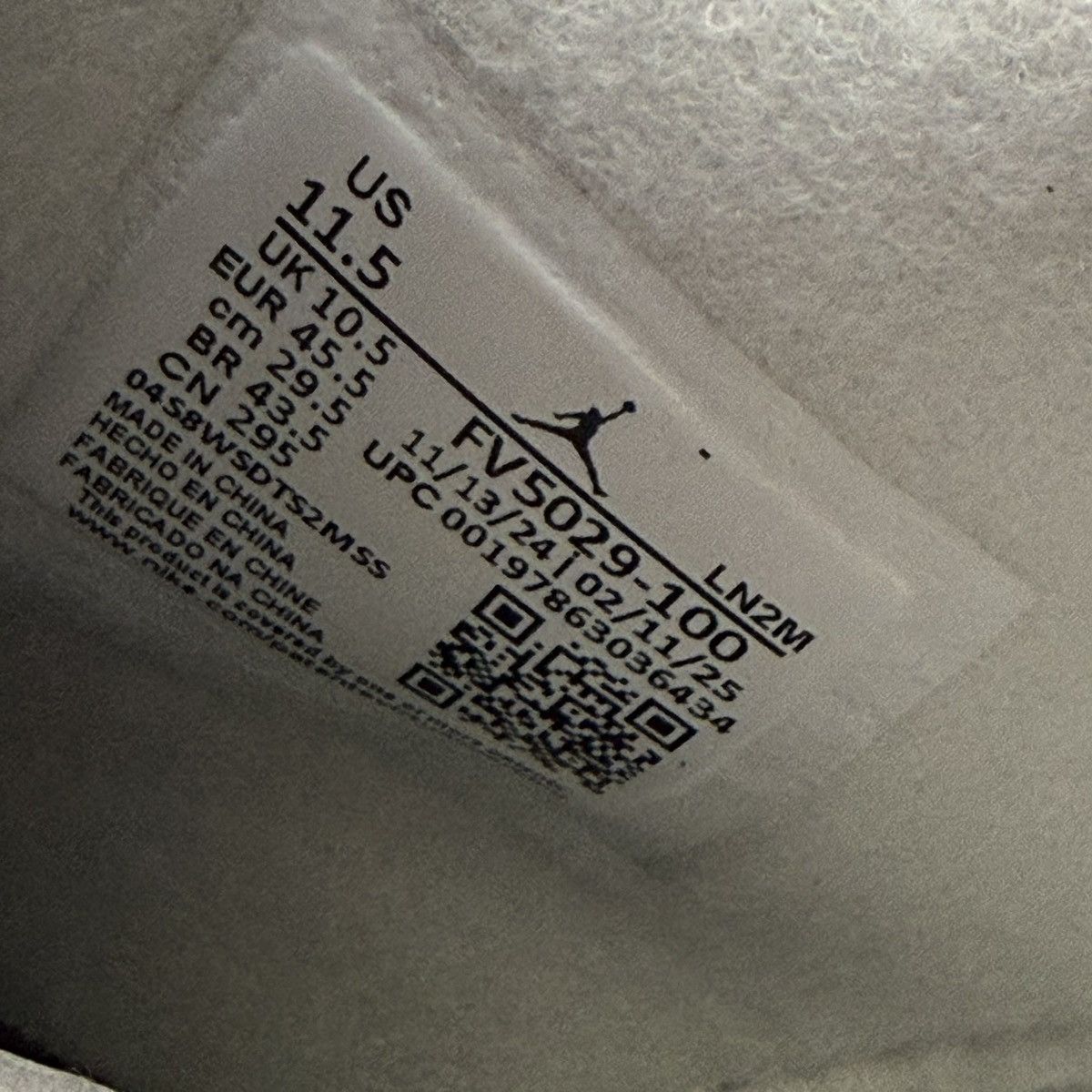 Nike Jordan 4 Retro ‘White Cement’ (2025) Size US 11.5 / EU 44-45 - 8 Thumbnail