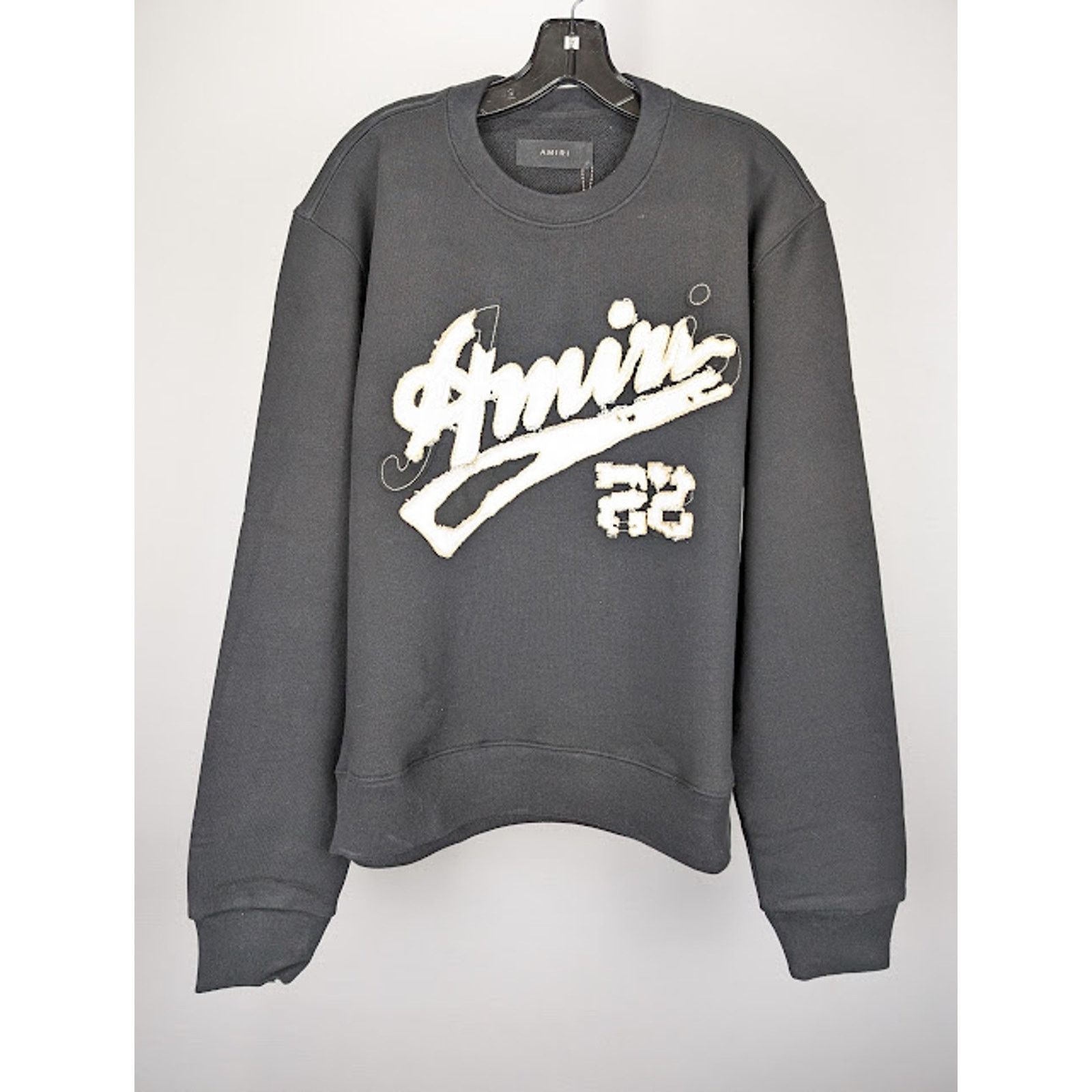 Amiri o1rshd1 Amiri 22 Crewneck Sweatshirt in Black Size US S / EU 44-46 / 1 - 2 Thumbnail